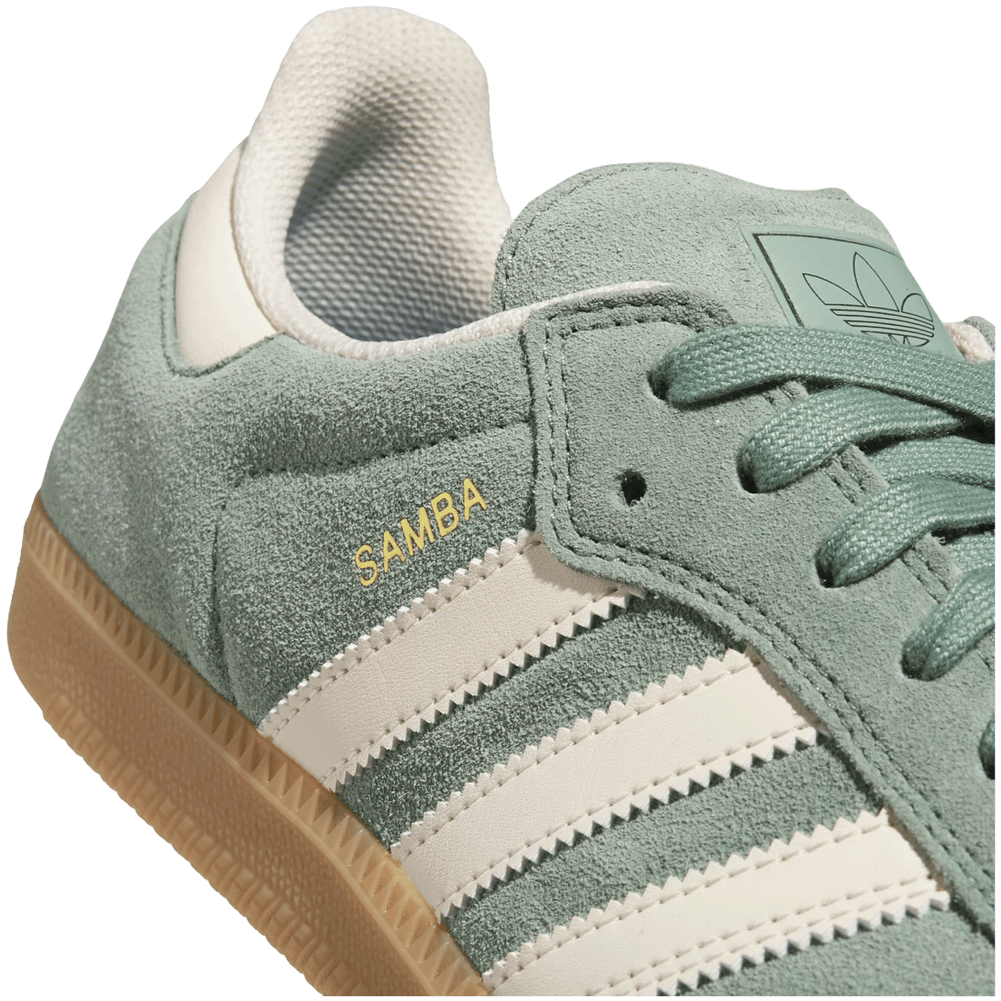 adidas Samba Silver Green Wonder White Detail