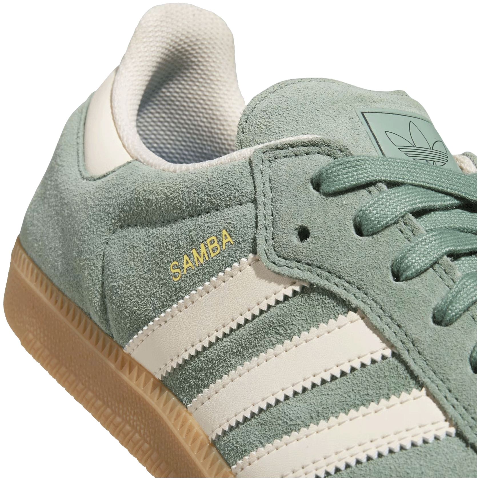 adidas Samba Silver Green Wonder White Detail