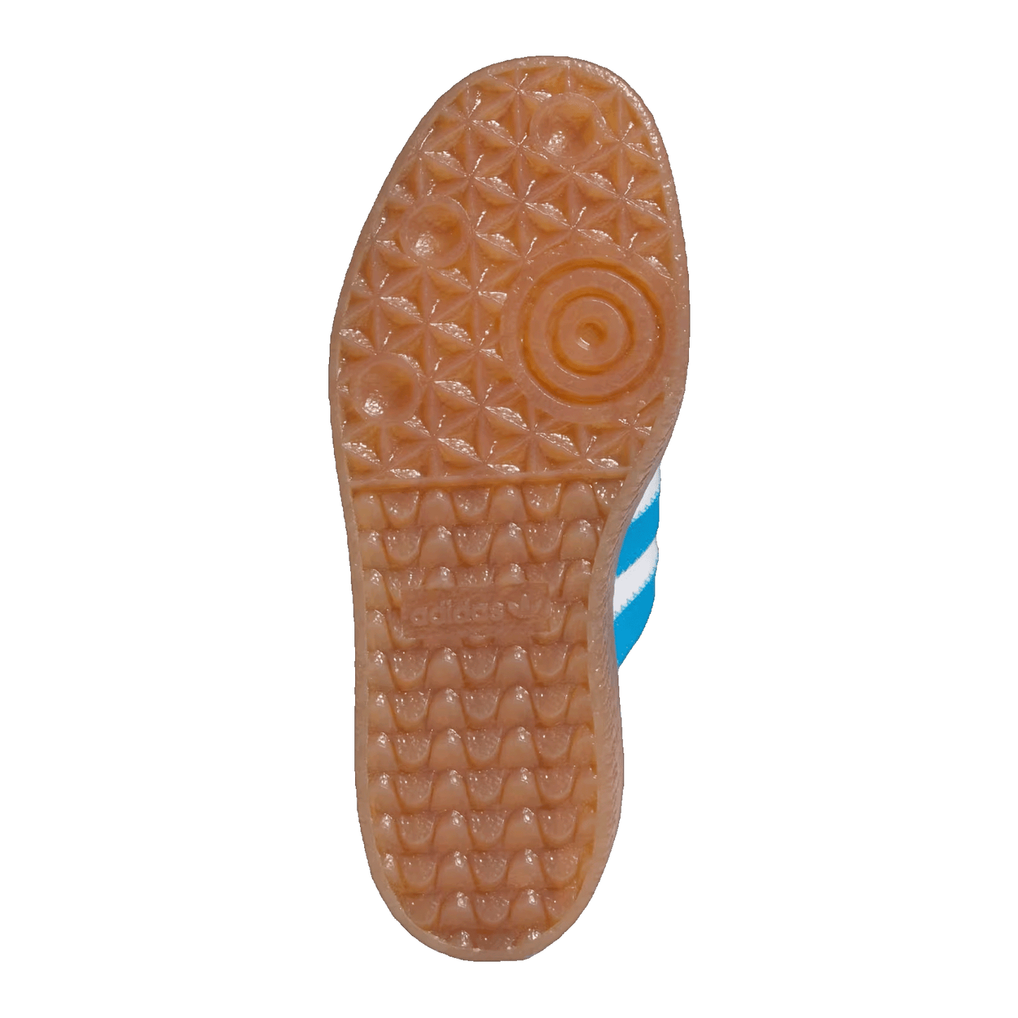 adidas Sambae Cloud White Bright Blue Gold Metallic (GS) Sohle JQ1236
