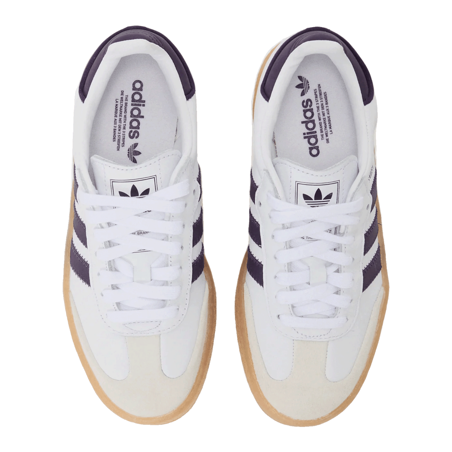 adidas Sambae White Off White Aurora Plum (W) Oben