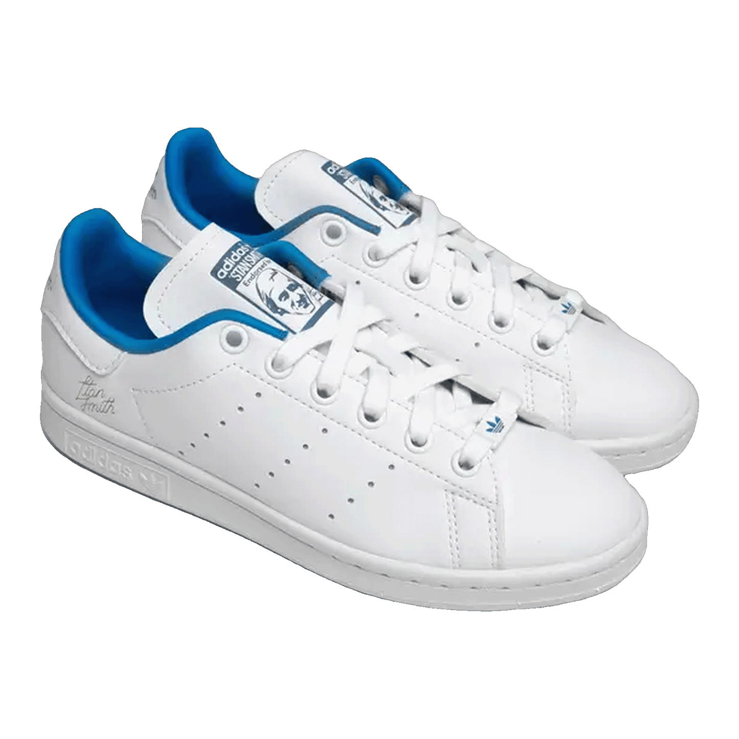 adidas Stan Smith Primegreen White Bright Blue Side