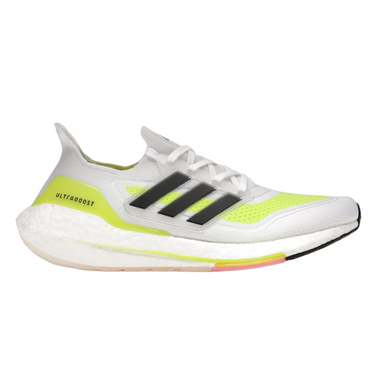 adidas Ultra Boost 21 White Solar Yellow FY0377