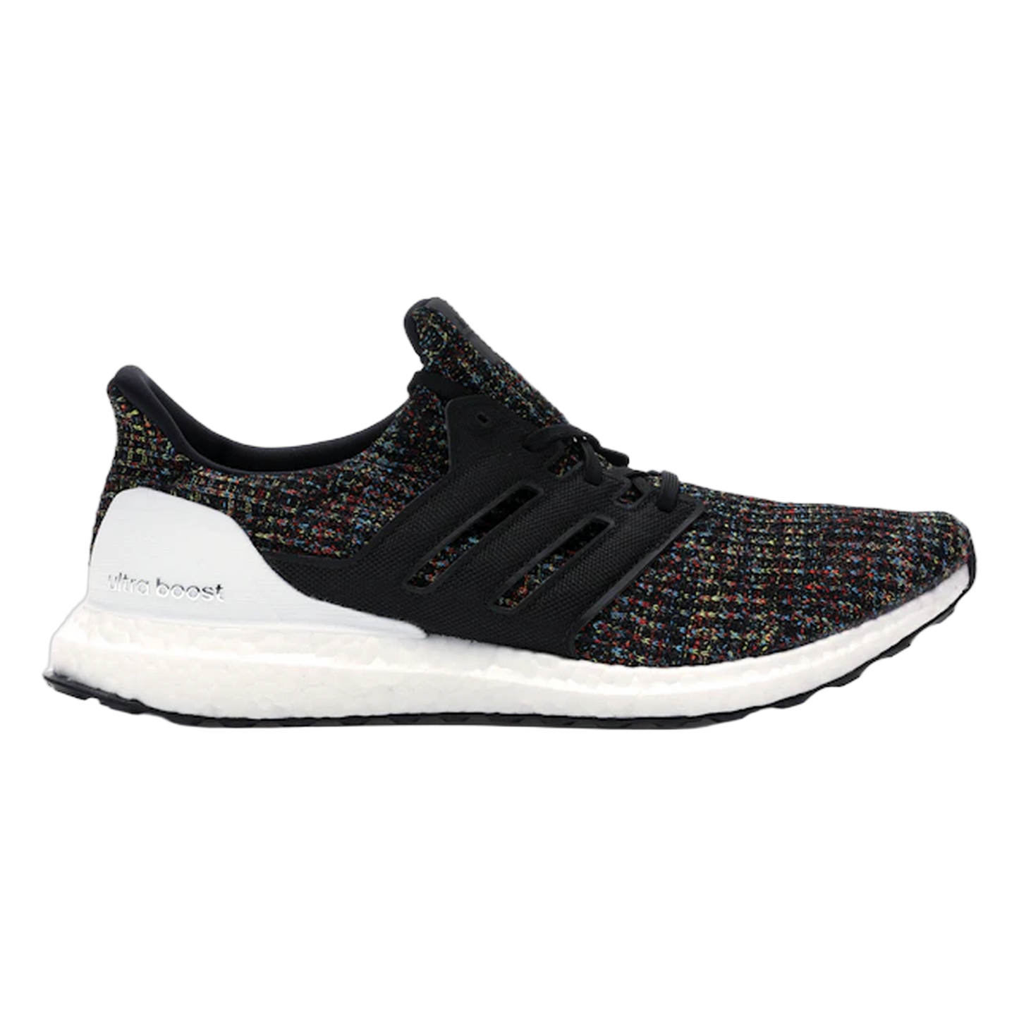 adidas Ultra Boost 4.0 Black Multi-Color White Heel Cage F35232