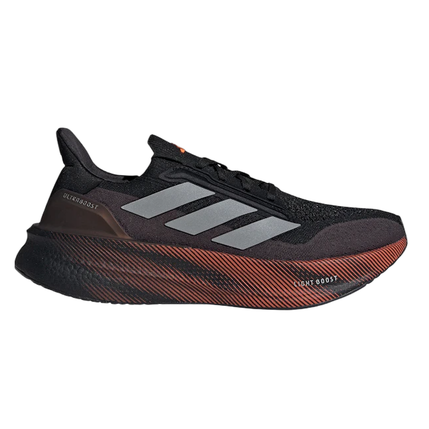 adidas Ultra Boost 5X Black Silver Metallic Lucid Orange JQ9082