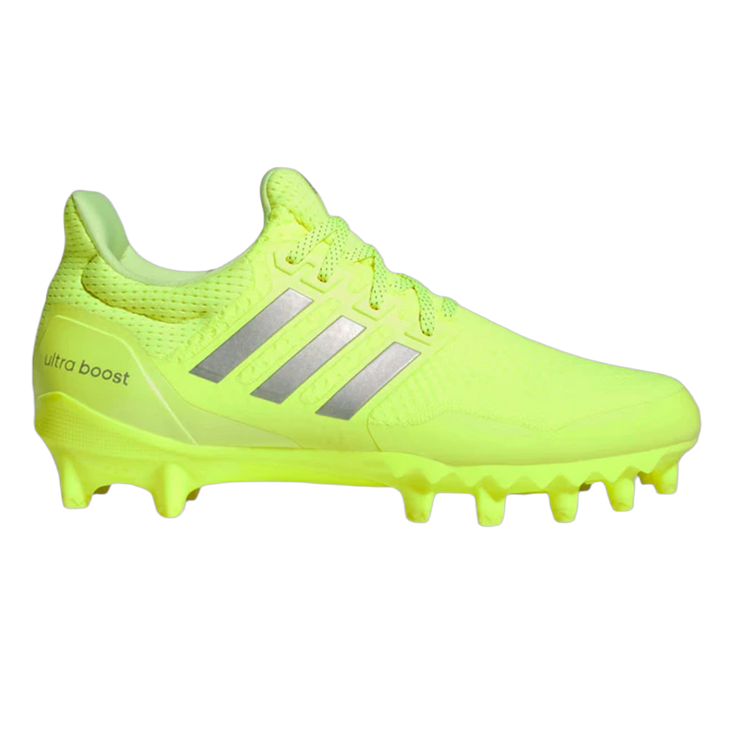 adidas Ultra Boost Football Cleats Solar Yellow Silver Metallic JP7413