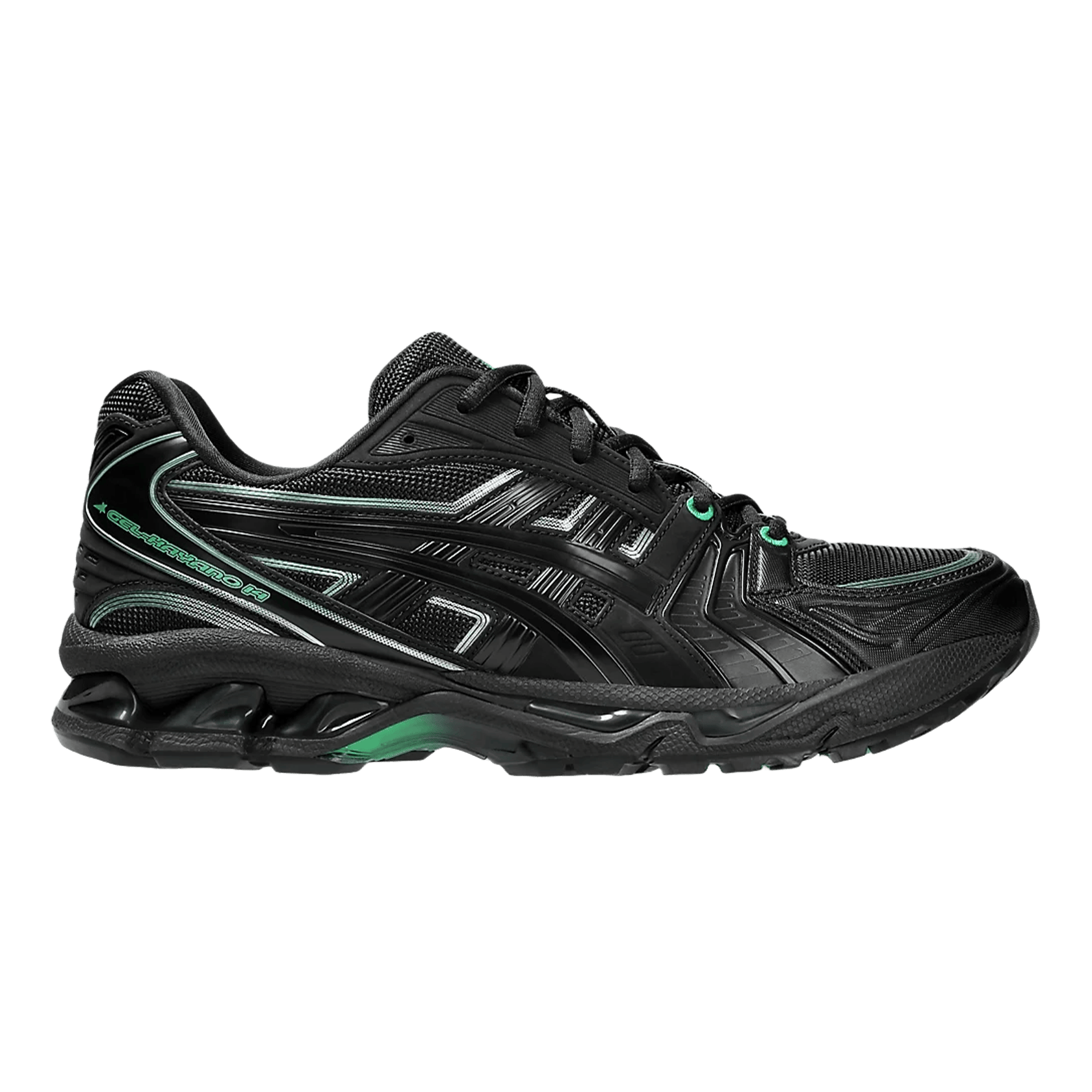 Asics green and black online