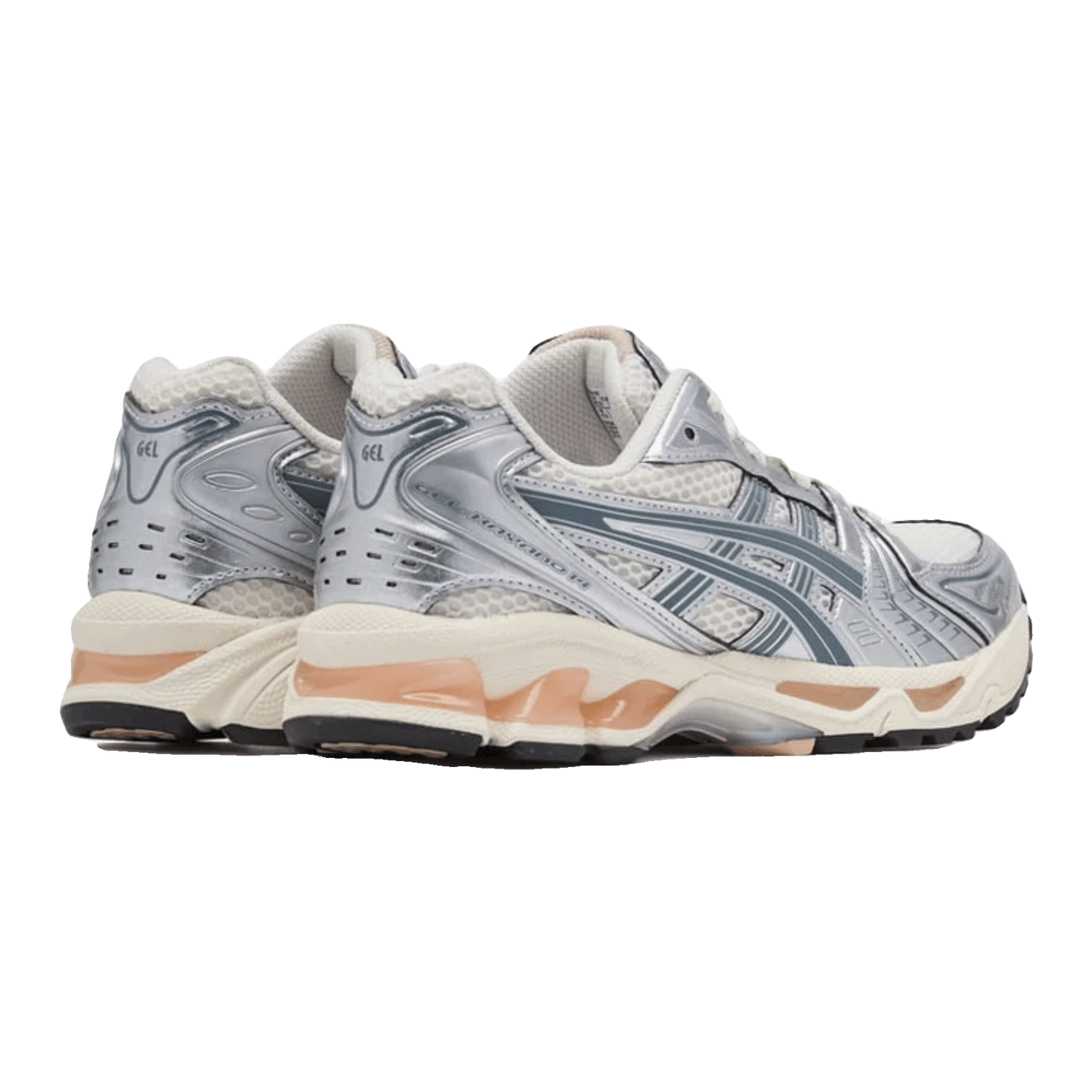 ASICS Gel-Kayano 14 Birch Pure Silver Teal Gold Back
