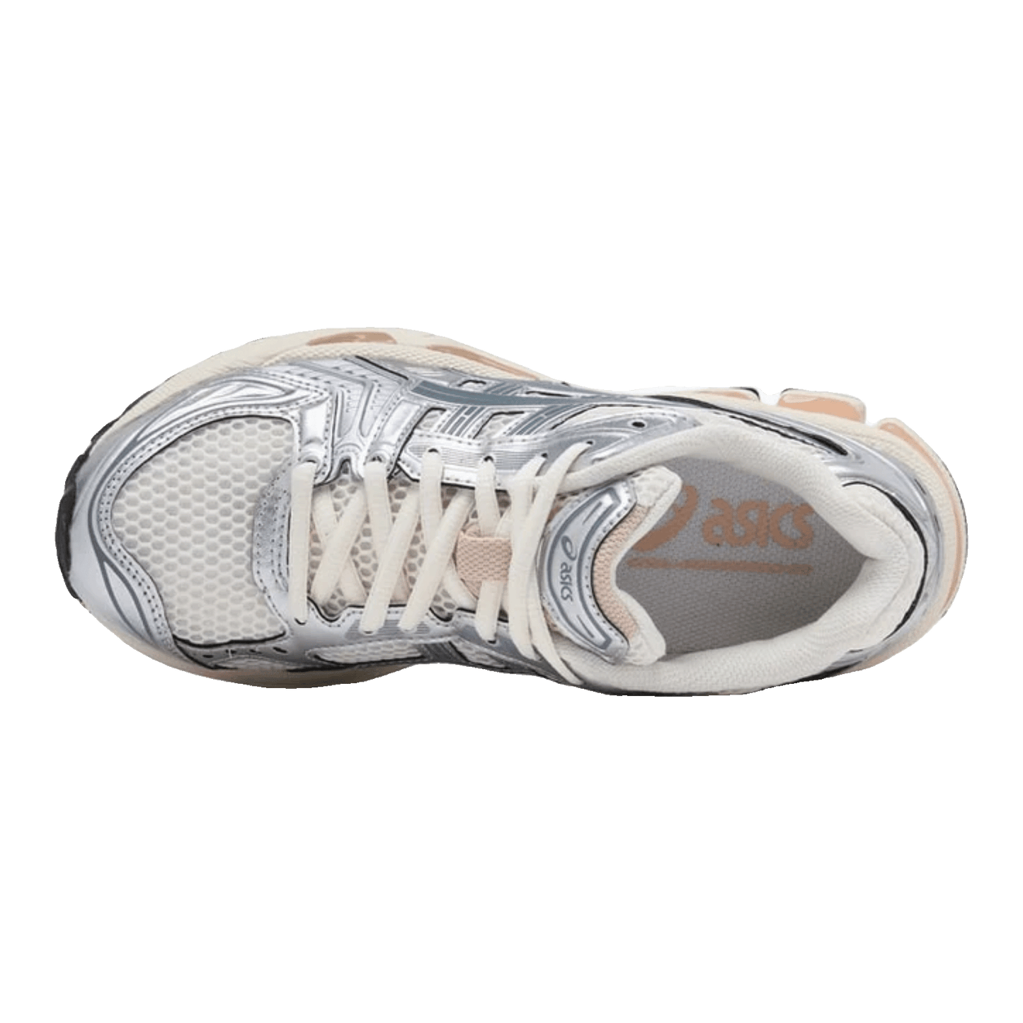 ASICS Gel-Kayano 14 Birch Pure Silver Teal Gold Oben