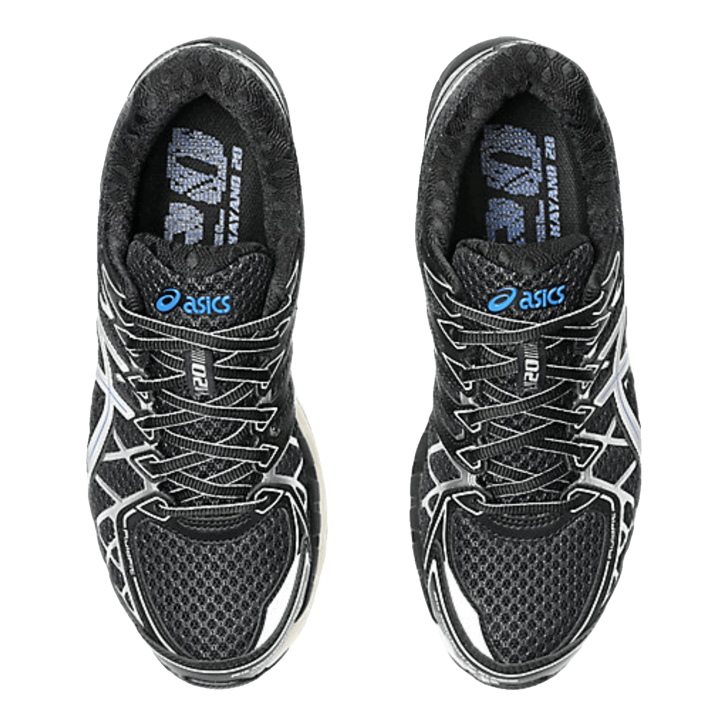 ASICS Gel-Kayano 20 Black Pure Silver Oben