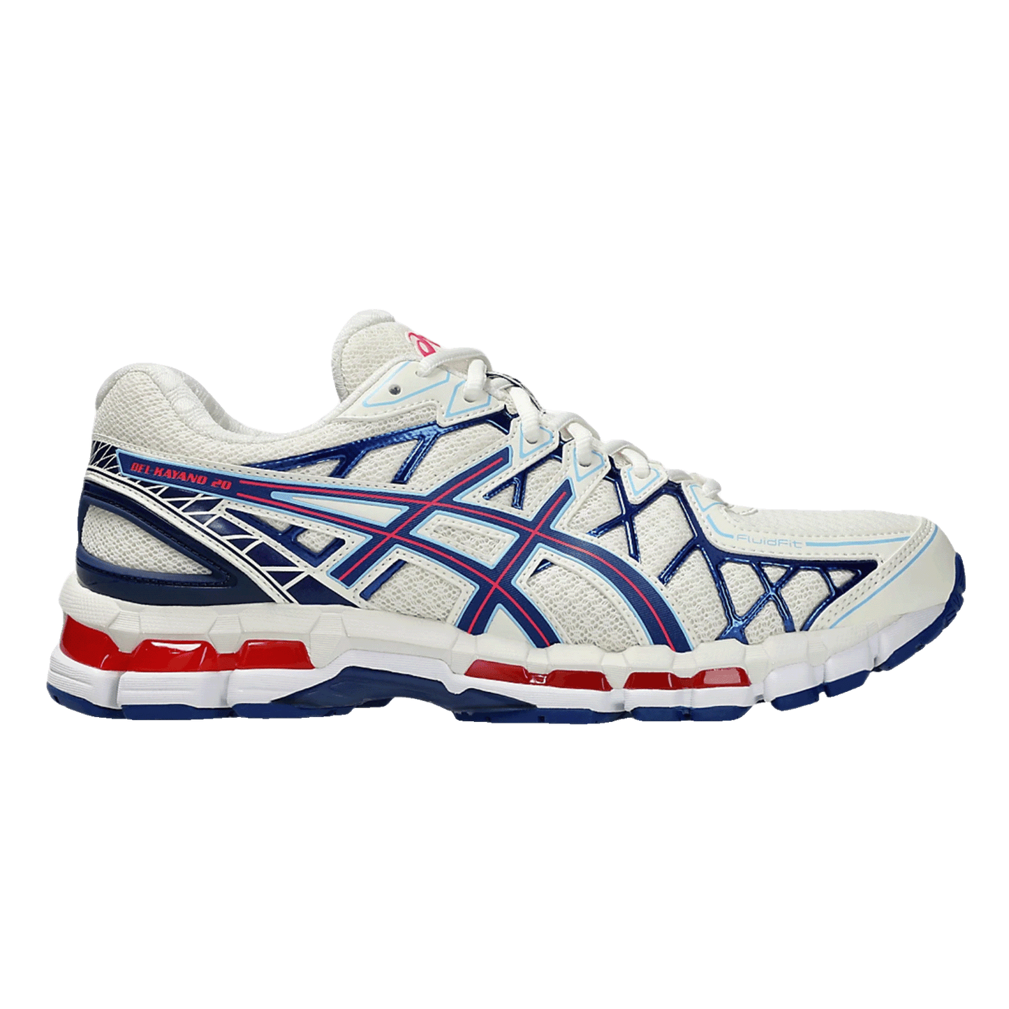 ASICS Gel-Kayano 20 Cream Blue Red