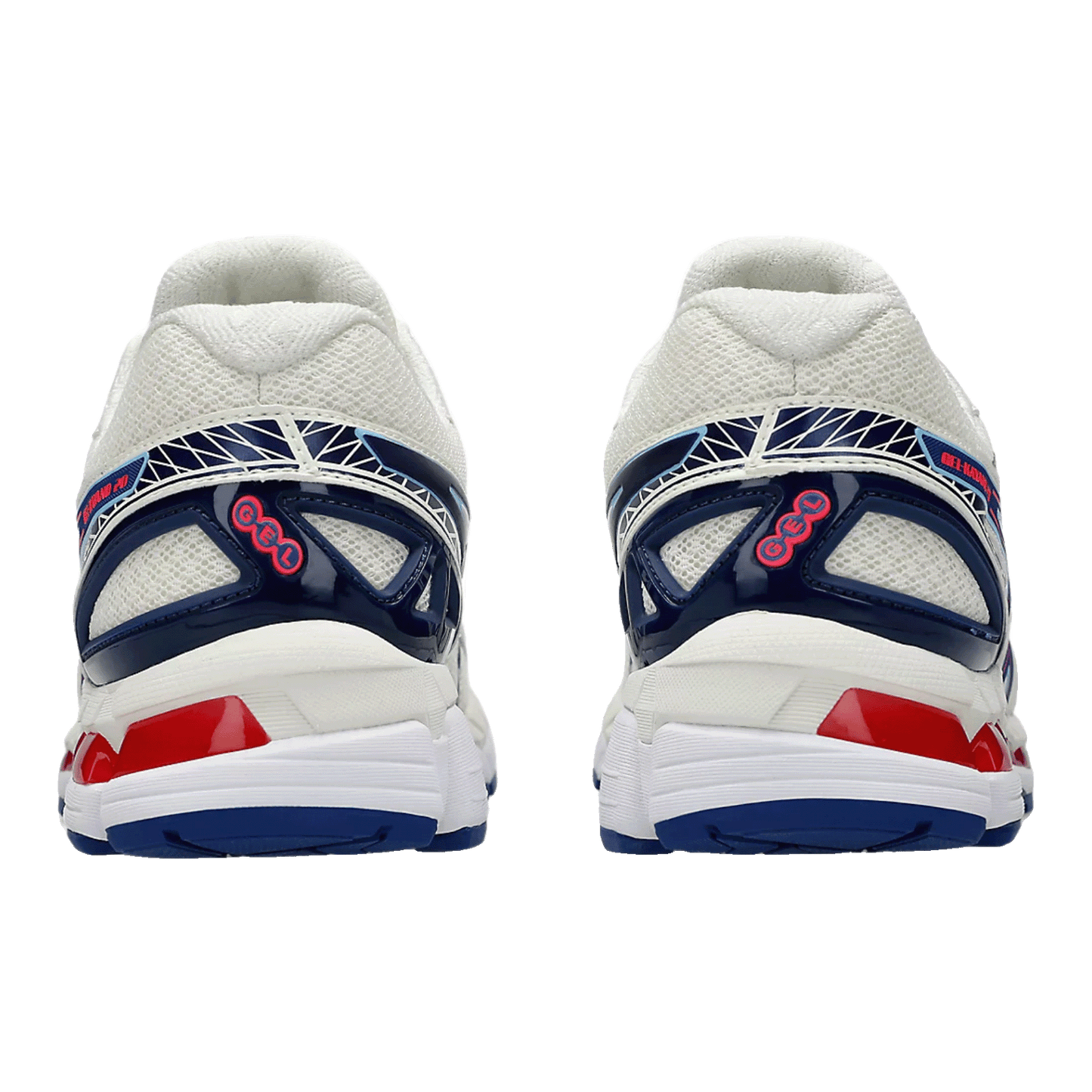 ASICS Gel-Kayano 20 Cream Blue Red Back