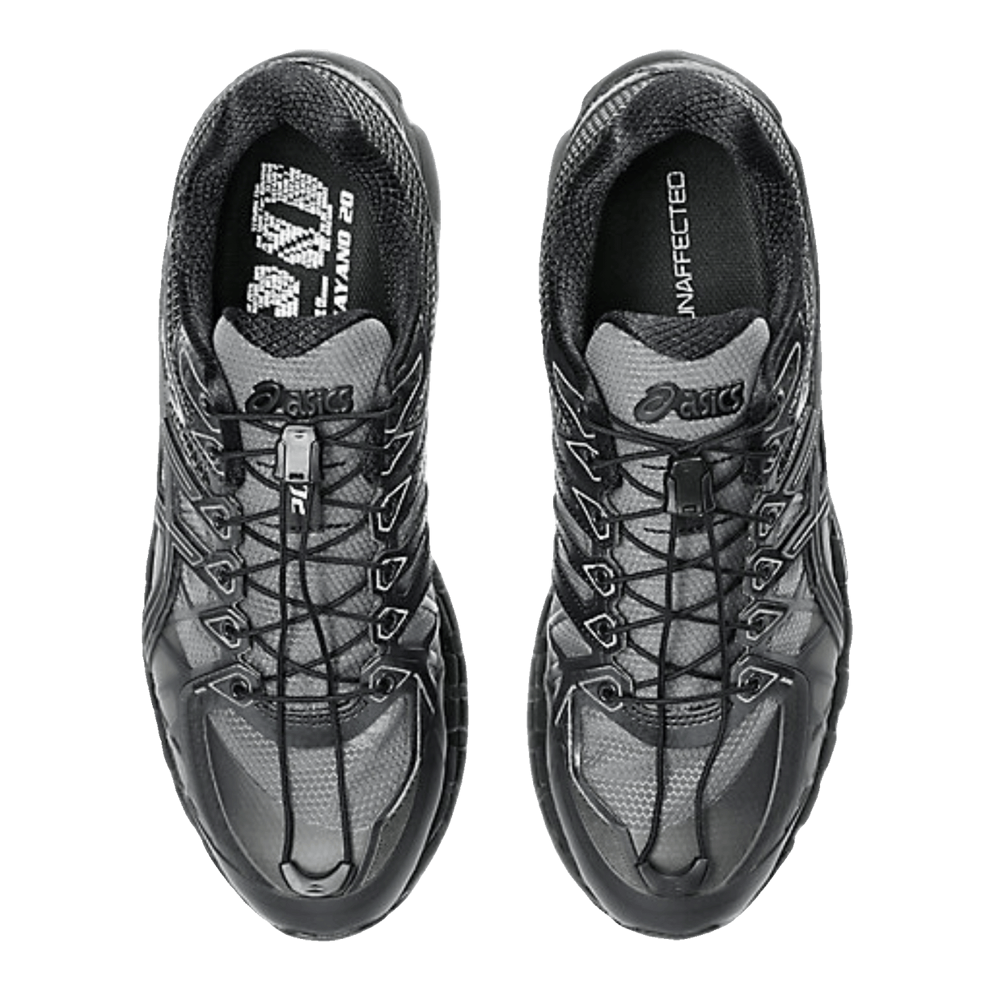 ASICS Gel-Kayano 20 Unaffected Black Obsidian Grey Black Oben
