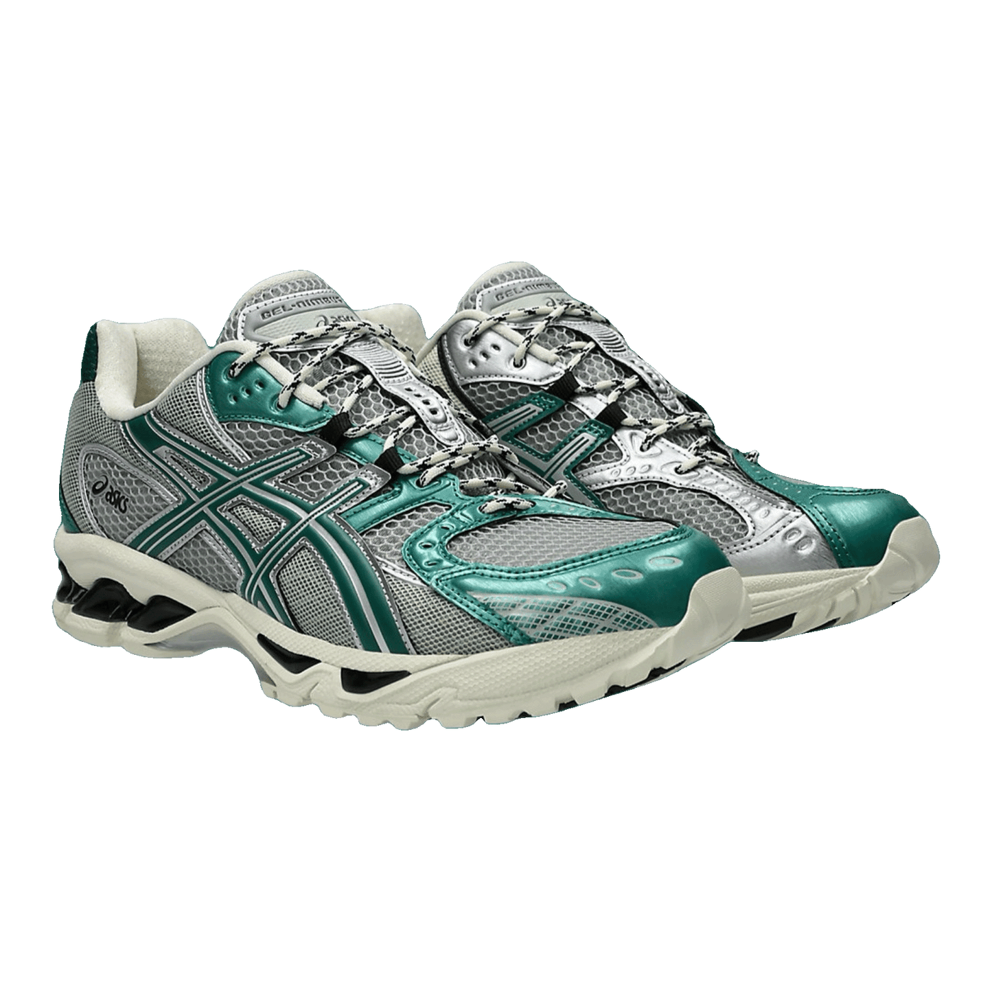 ASICS Gel-Nimbus 10.1 Silver Green Metallic Side