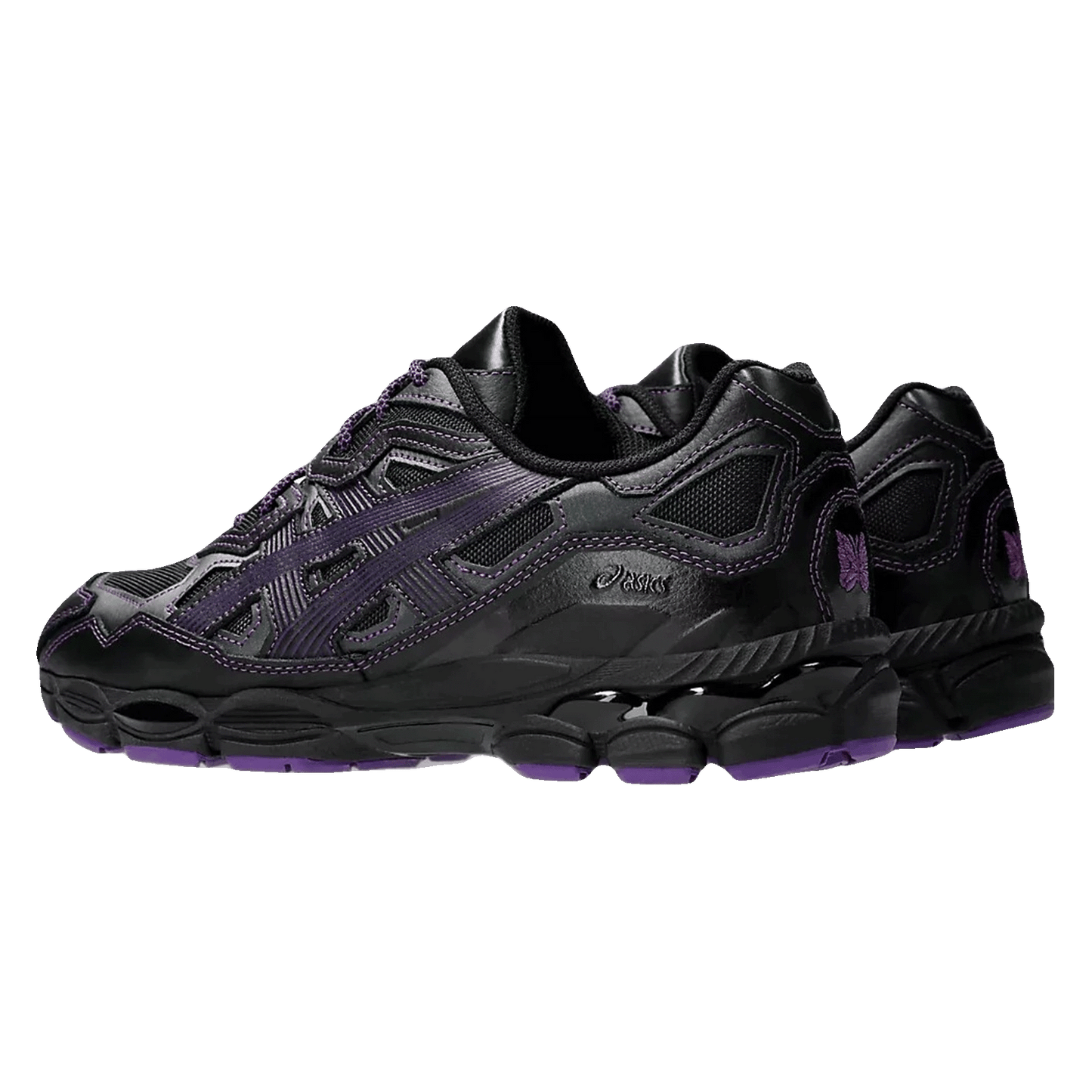 ASICS Gel-NYC Needles Black Purple Back