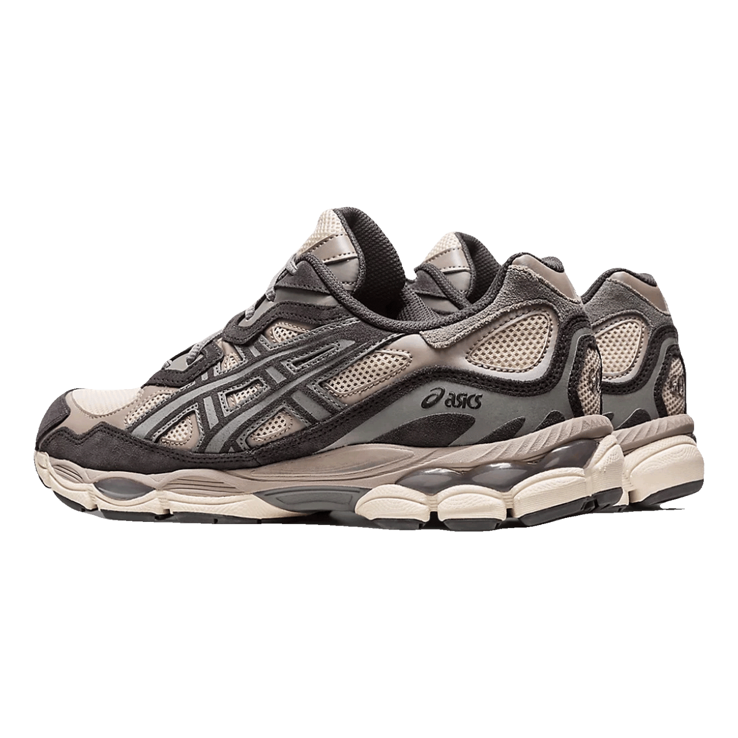 ASICS Gel-NYC Oatmeal Obsidian Grey Back