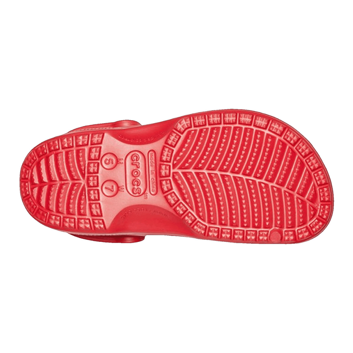 Crocs Baya Clog Red Sohle