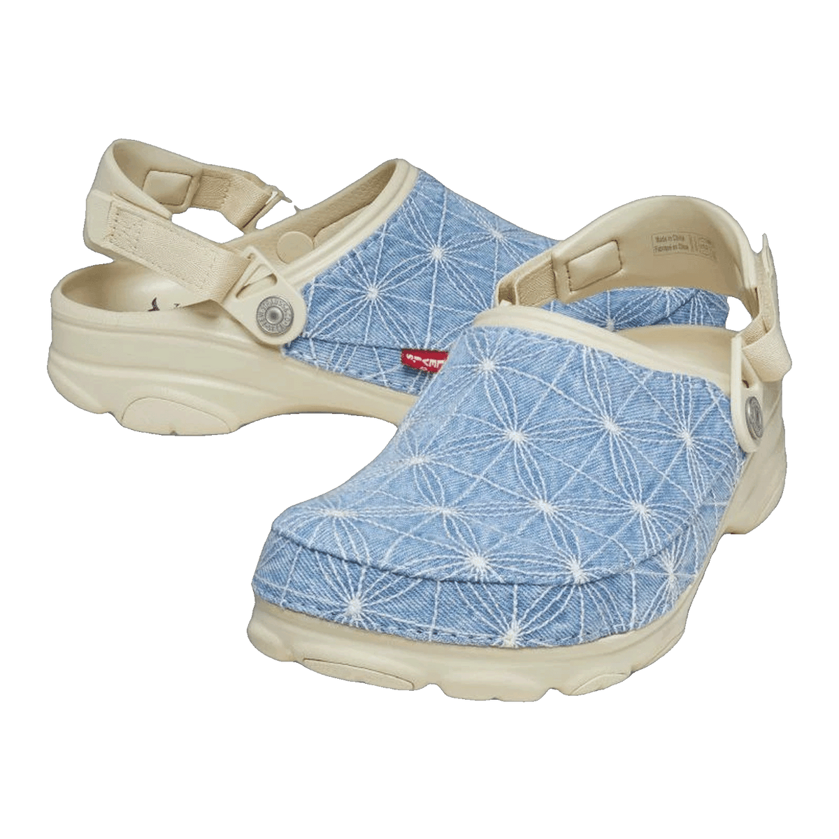 Crocs Classic All-Terrain Clog Levi's Sashiko Light Wash Side 208917-2Y2