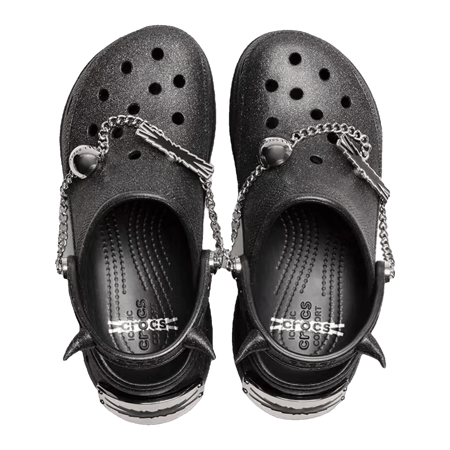 Crocs Classic Bae Clog LE SSERAFIM Glitter Black (W) Oben