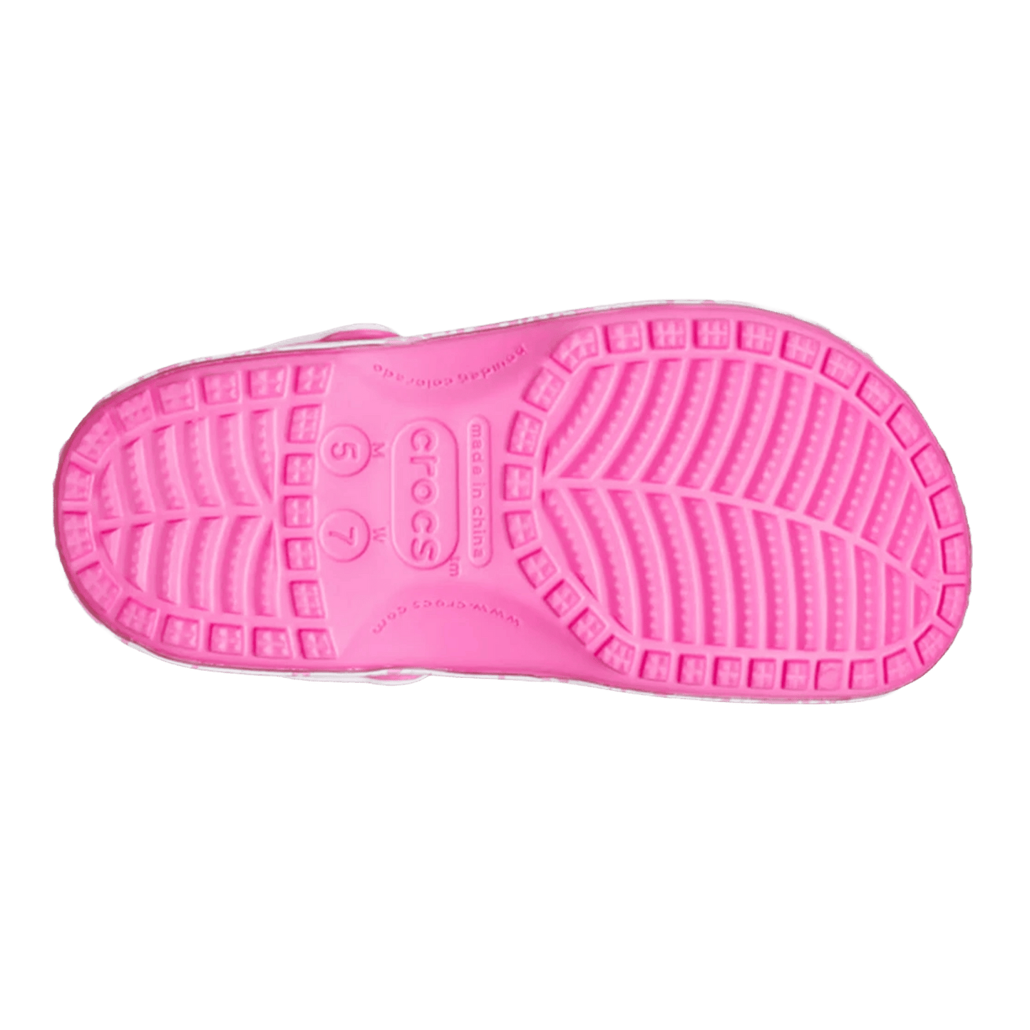 Crocs Classic Clog Barbie Electric Pink Sohle