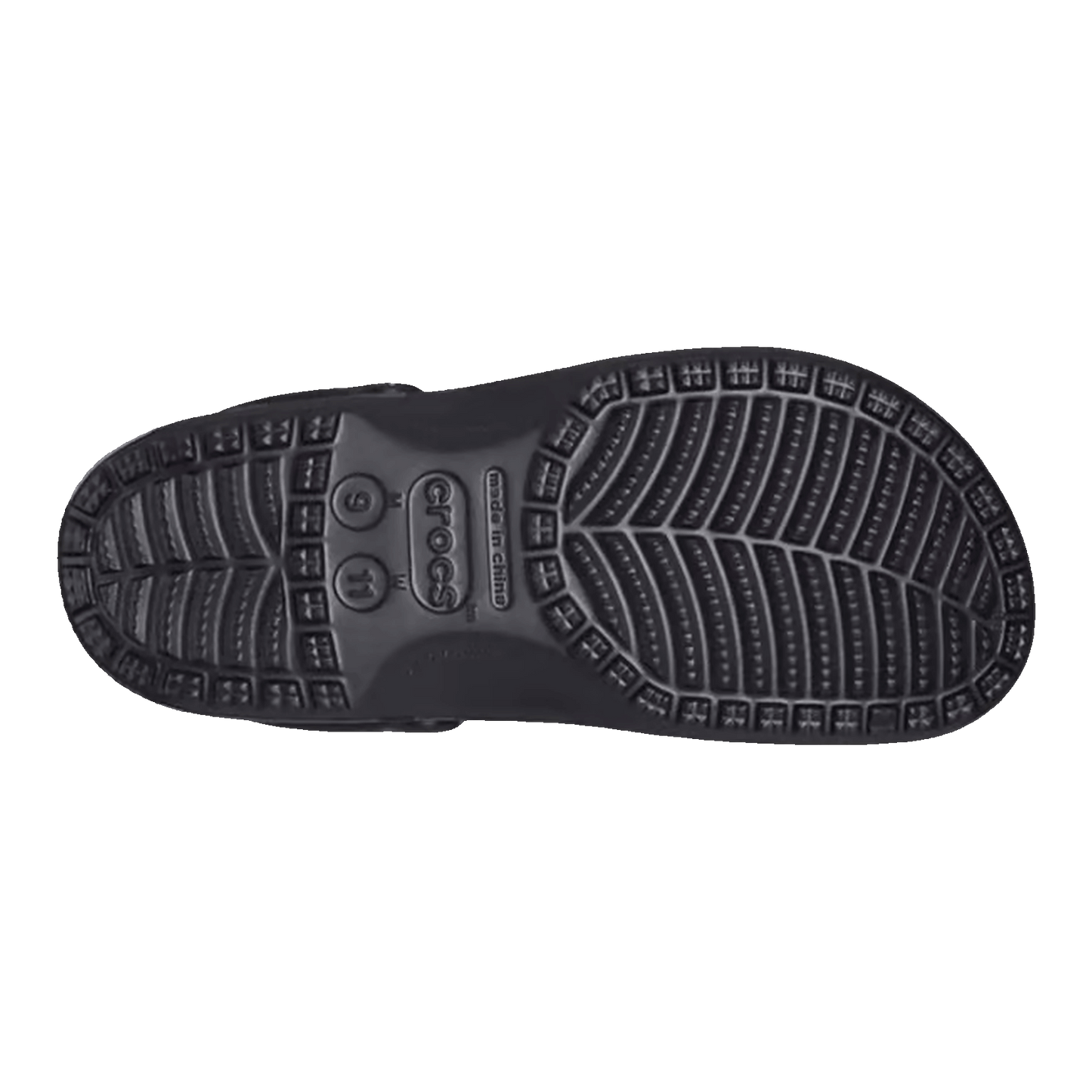 Crocs Classic Clog CLOT Black Sohle