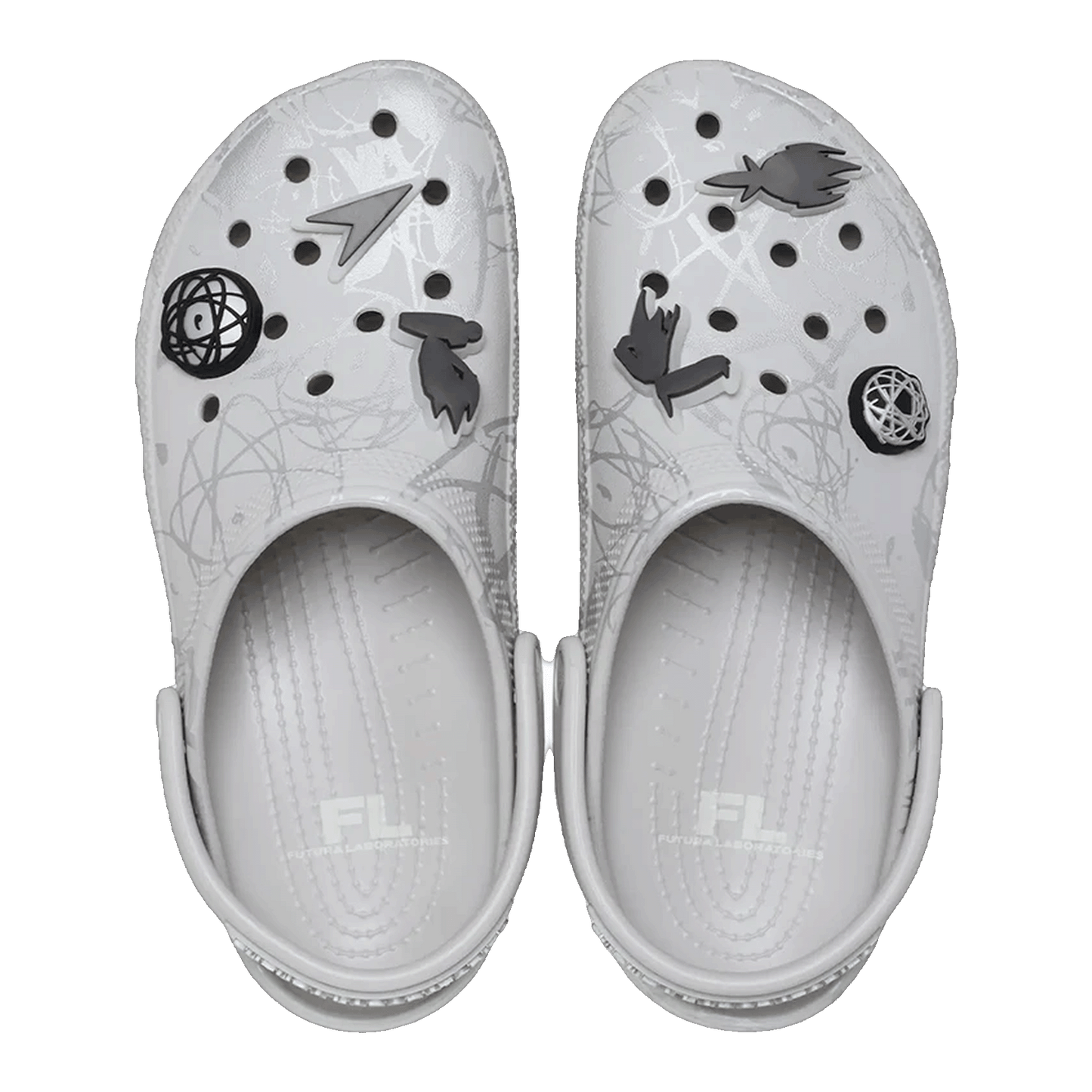 Crocs Classic Clog Futura Laboratories Pearl White Oben