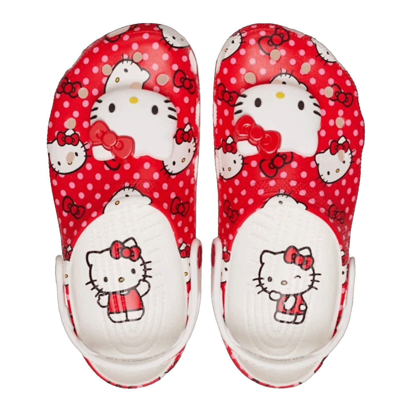 Crocs Classic Clog Hello Kitty Red Polka Dots Oben