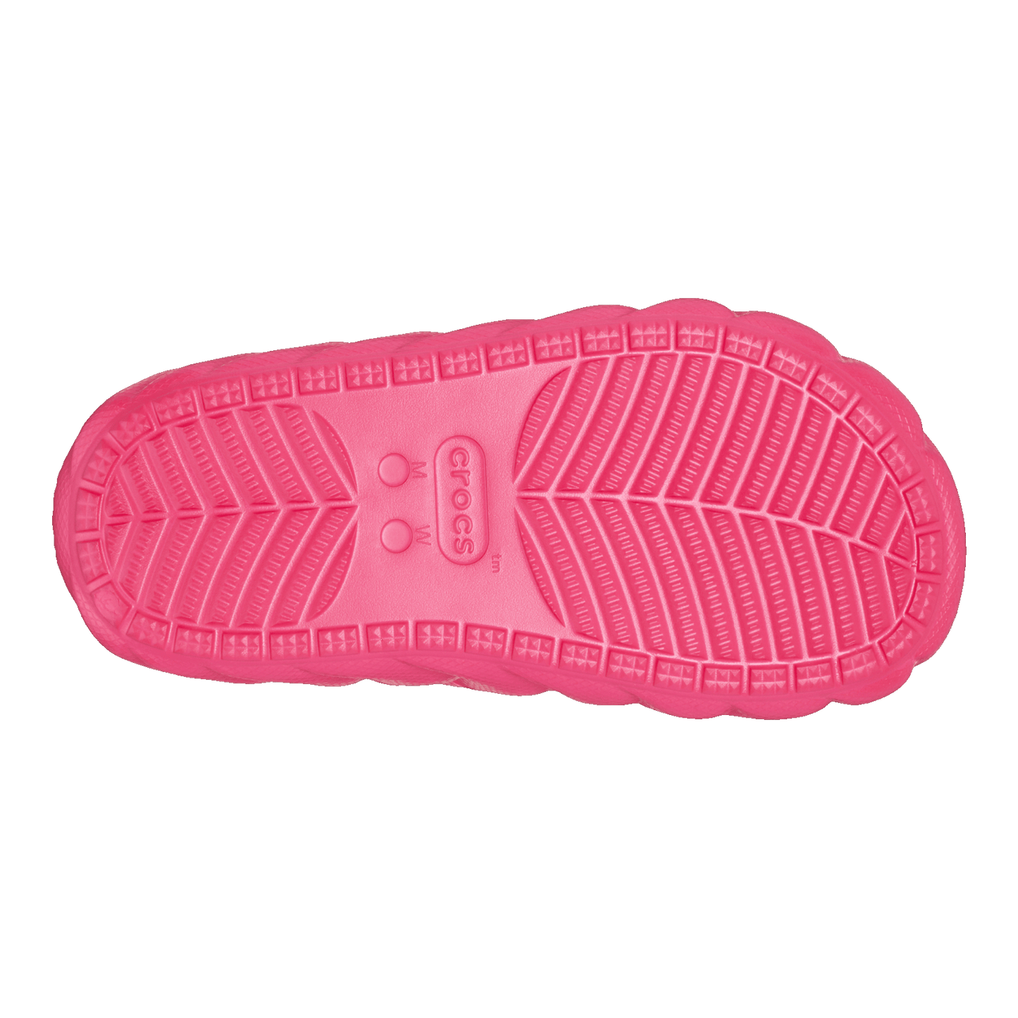 Crocs Classic Cozzzy Overpuff Sandal Dragon Fruit Sohle