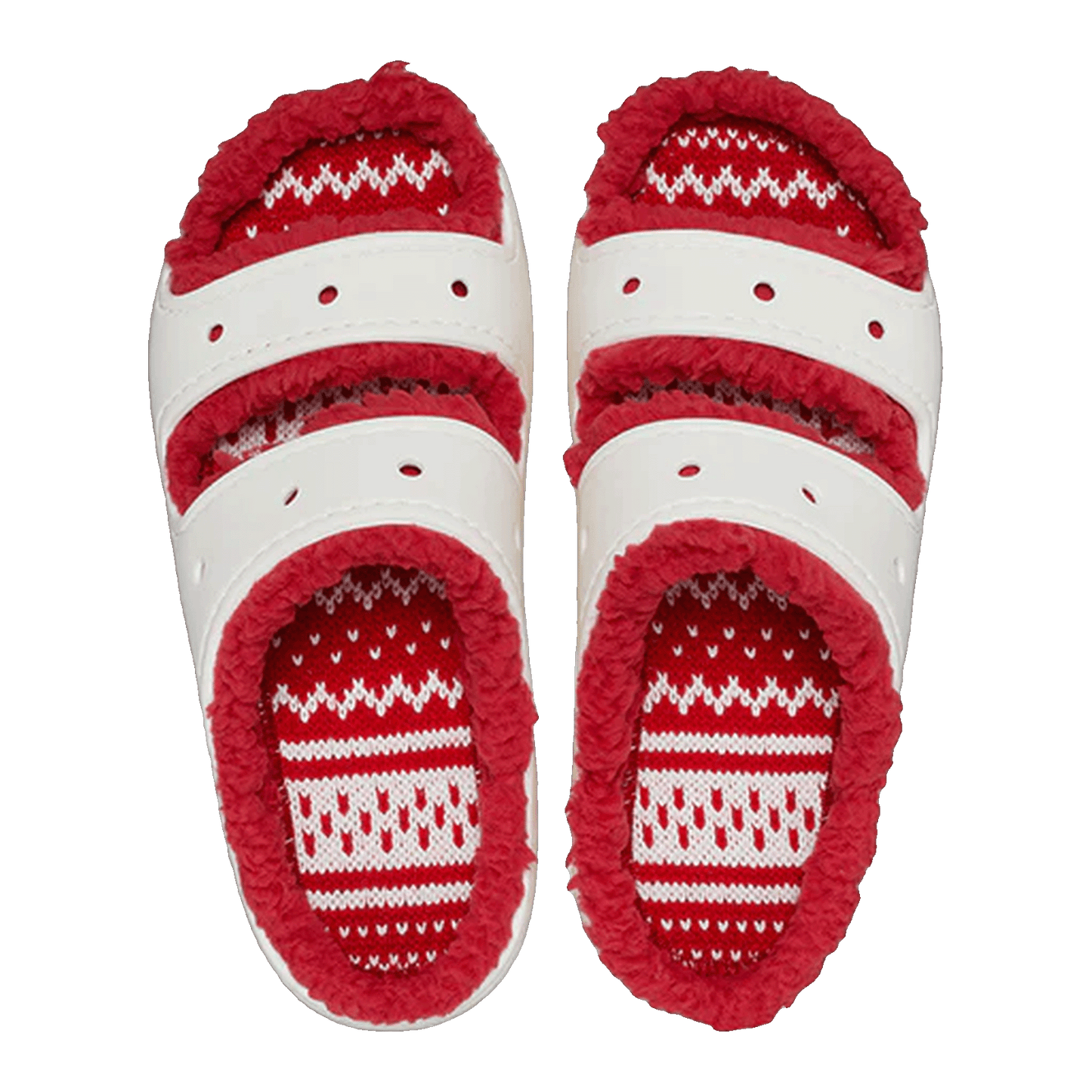Crocs Classic Cozzzy Sandal Holiday Sweater Oben