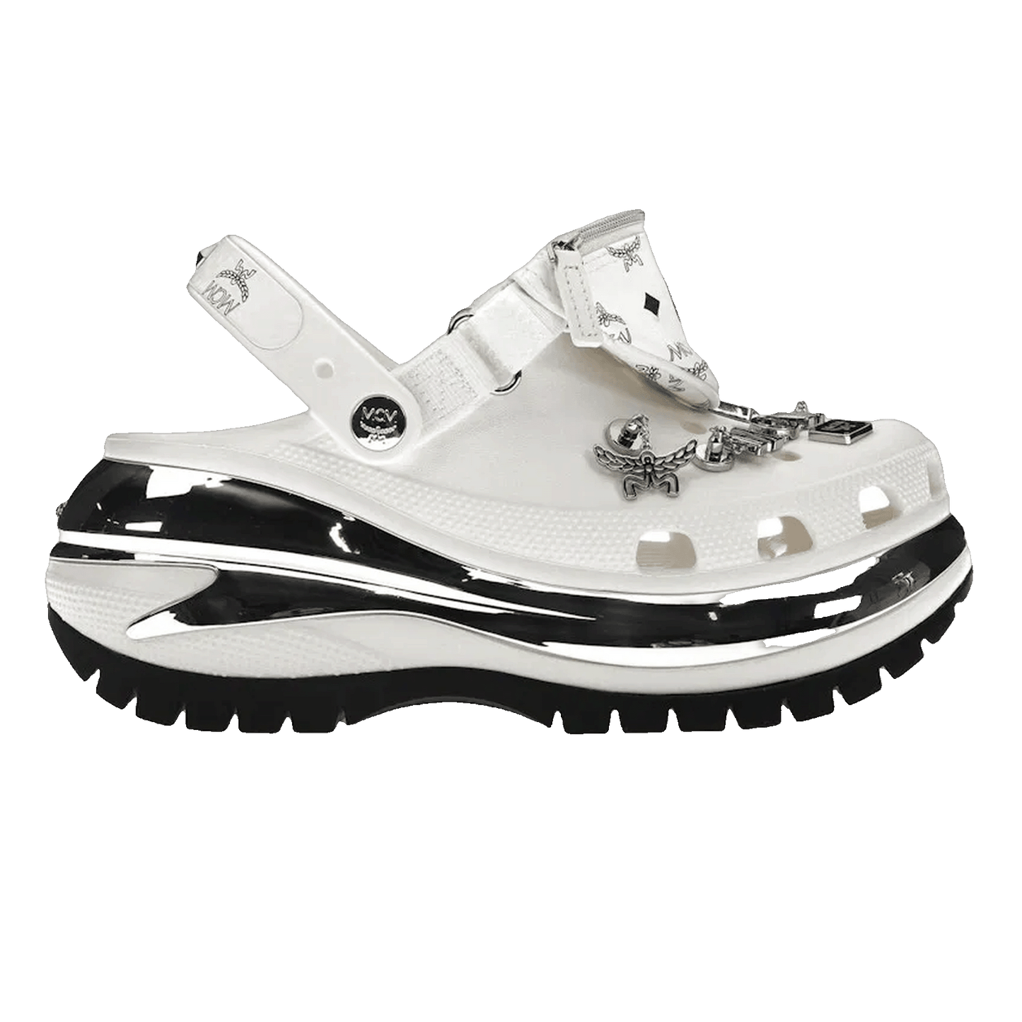 Crocs Classic Mega Crush Clog MCM Belt Bag White