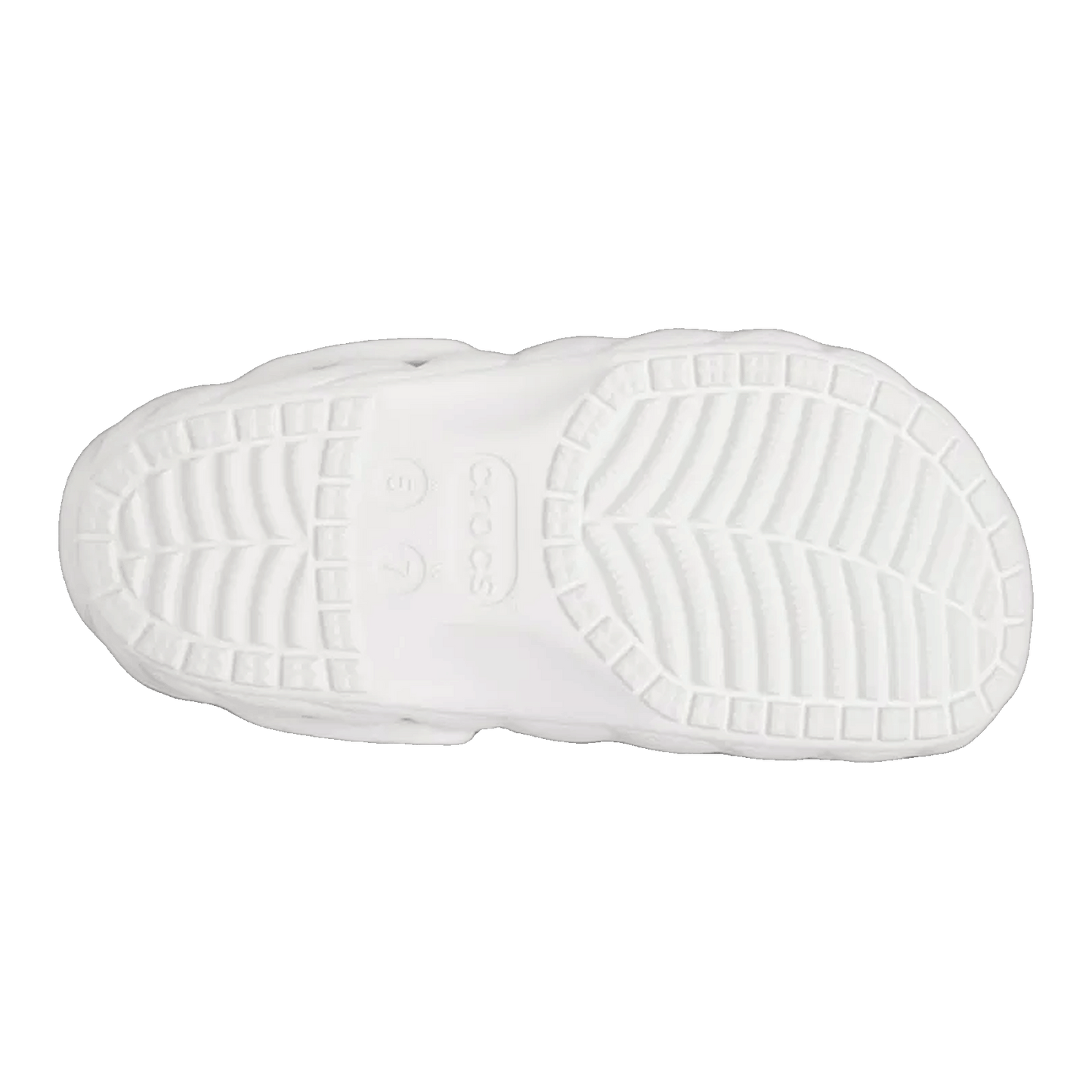 Crocs Classic Overpuff Lined Clog White Sohle