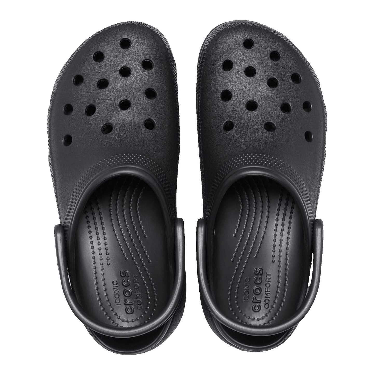 Crocs Classic Platform Clog Black (W) Oben