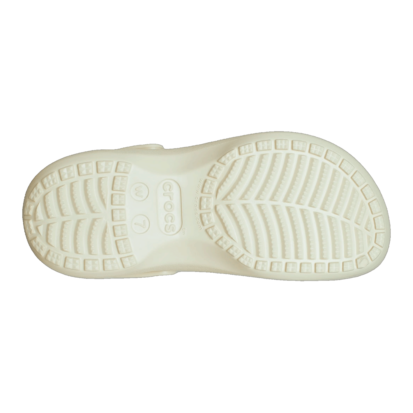 Crocs Classic Platform Clog Bone (W) Sohle
