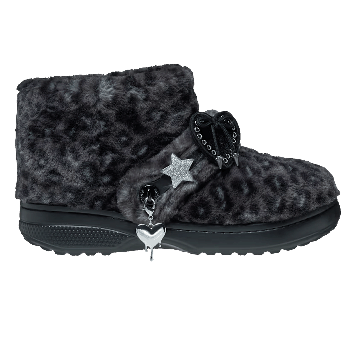 Crocs Classic Unfurgettable Boot Black Leopard 212386-0CU