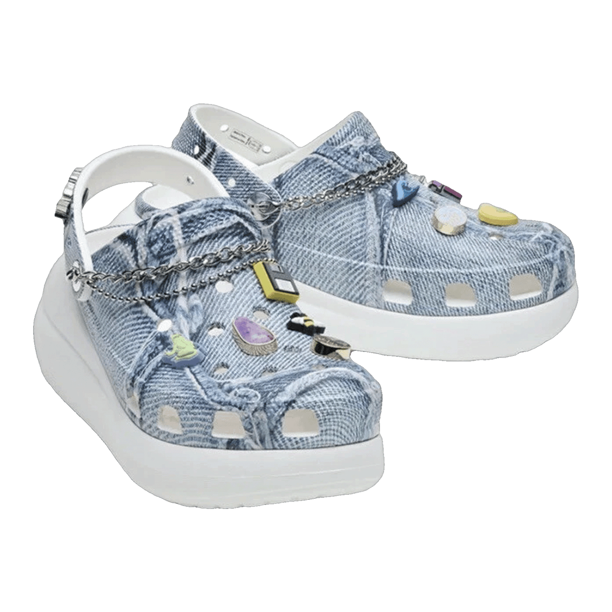 Crocs Mega Crush Clog SZA Denim Side 208335-90H