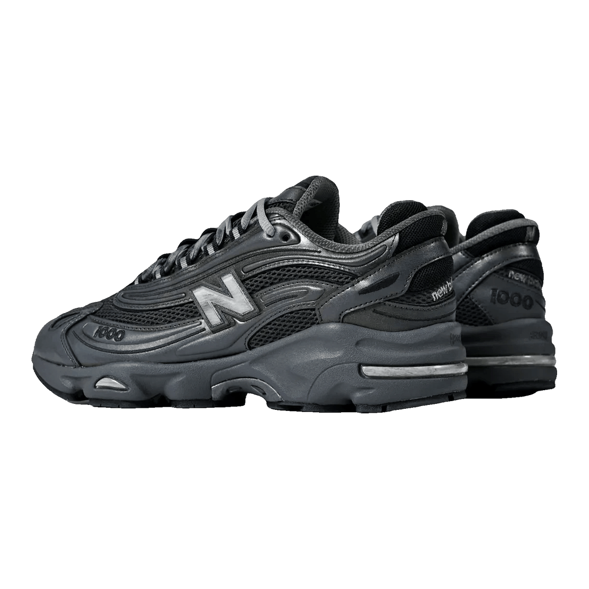 New Balance 1000 Black Metallic Back M1000F