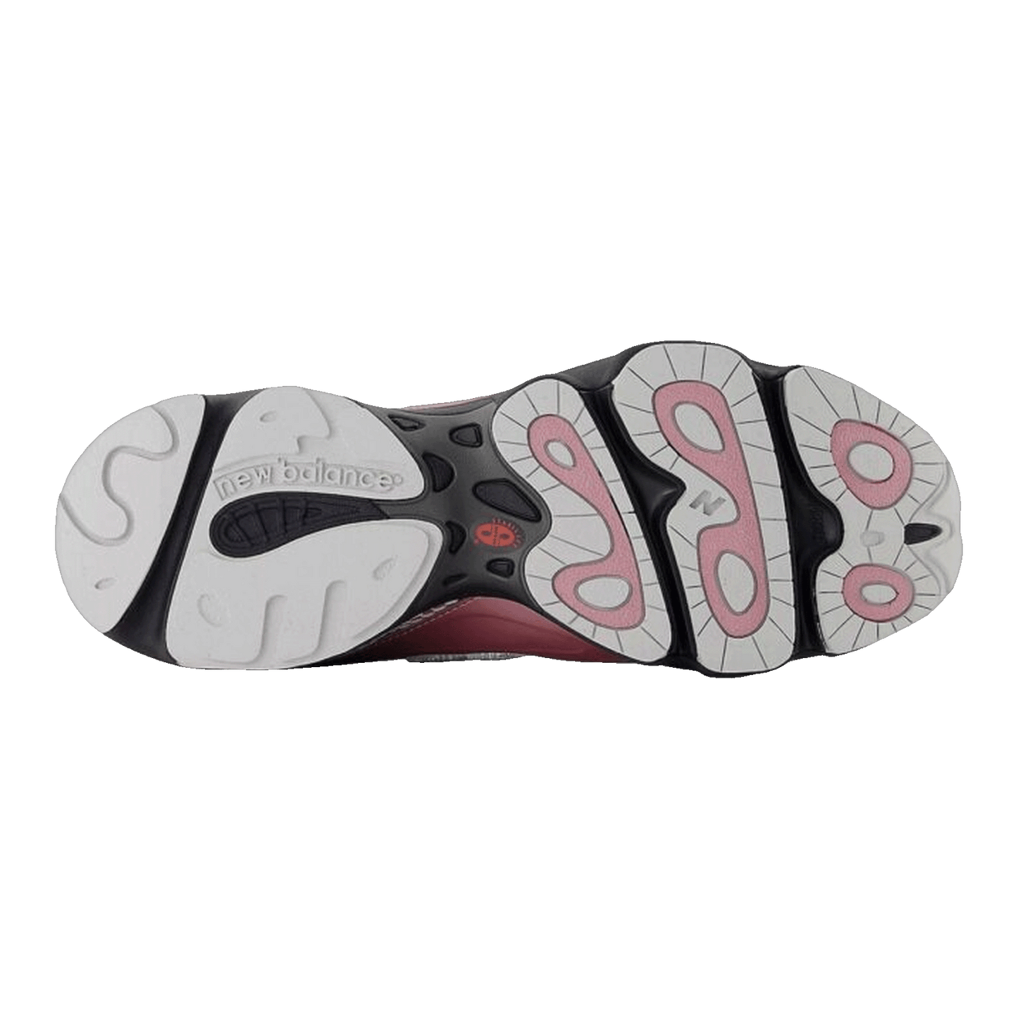 New Balance 1000 Pink Taffy Silver Metallic Urgent Red (GS) Sohle GC1000U