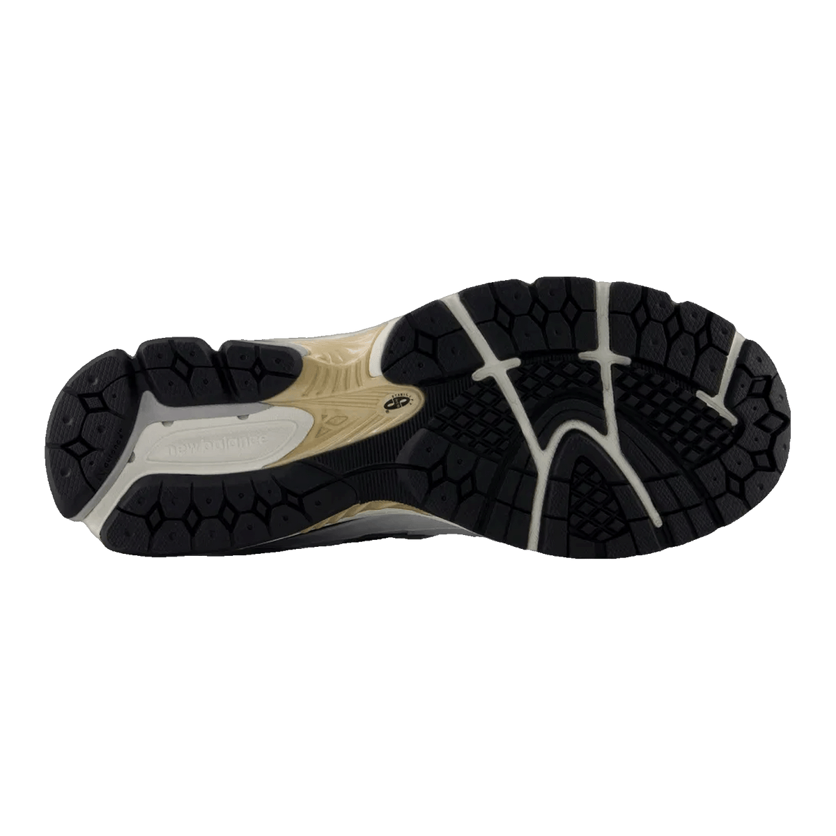 New Balance 2002R White Black Gold Metallic Sohle M2002RPN