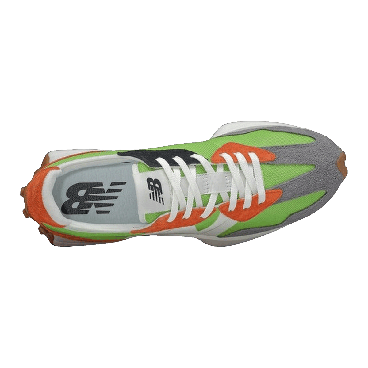 New Balance 327 Lime Green Red Grey Oben MS327SFA
