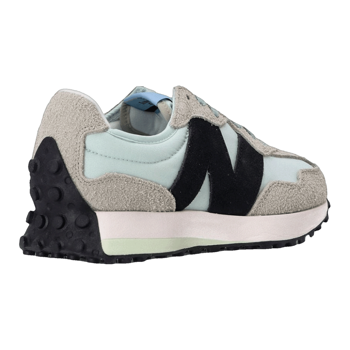 New Balance 327 White Black Grey Light Blue (W) Back WS327WD