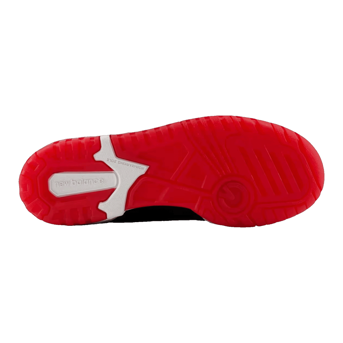 New Balance 550 Black White Red (GS) Sohle