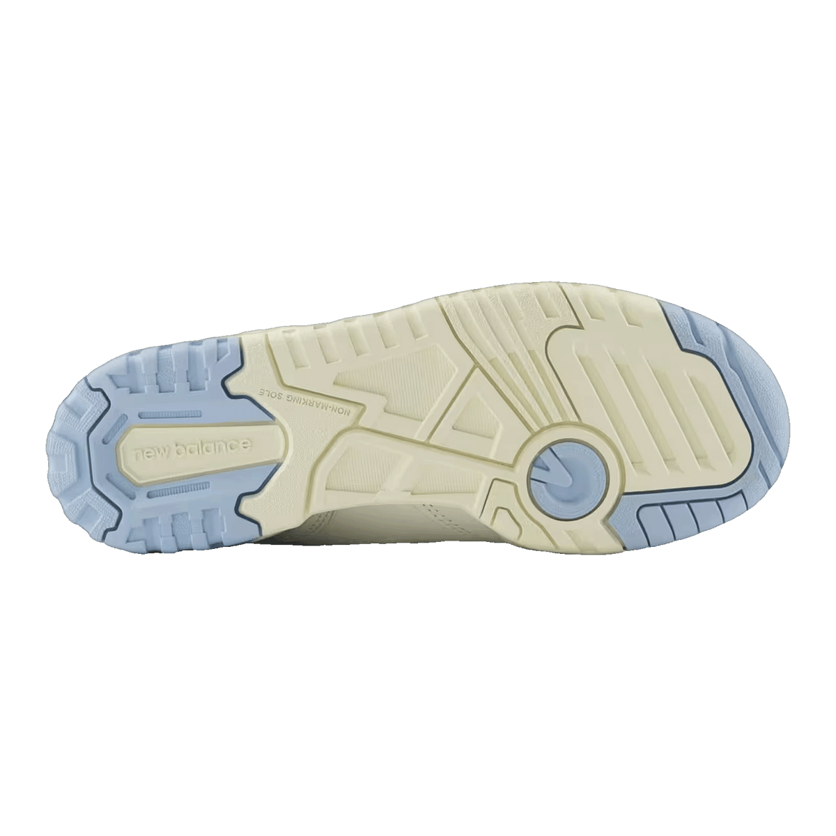 New Balance 550 Sea Salt Light Chrome Blue (GS) Sohle GSB550LB