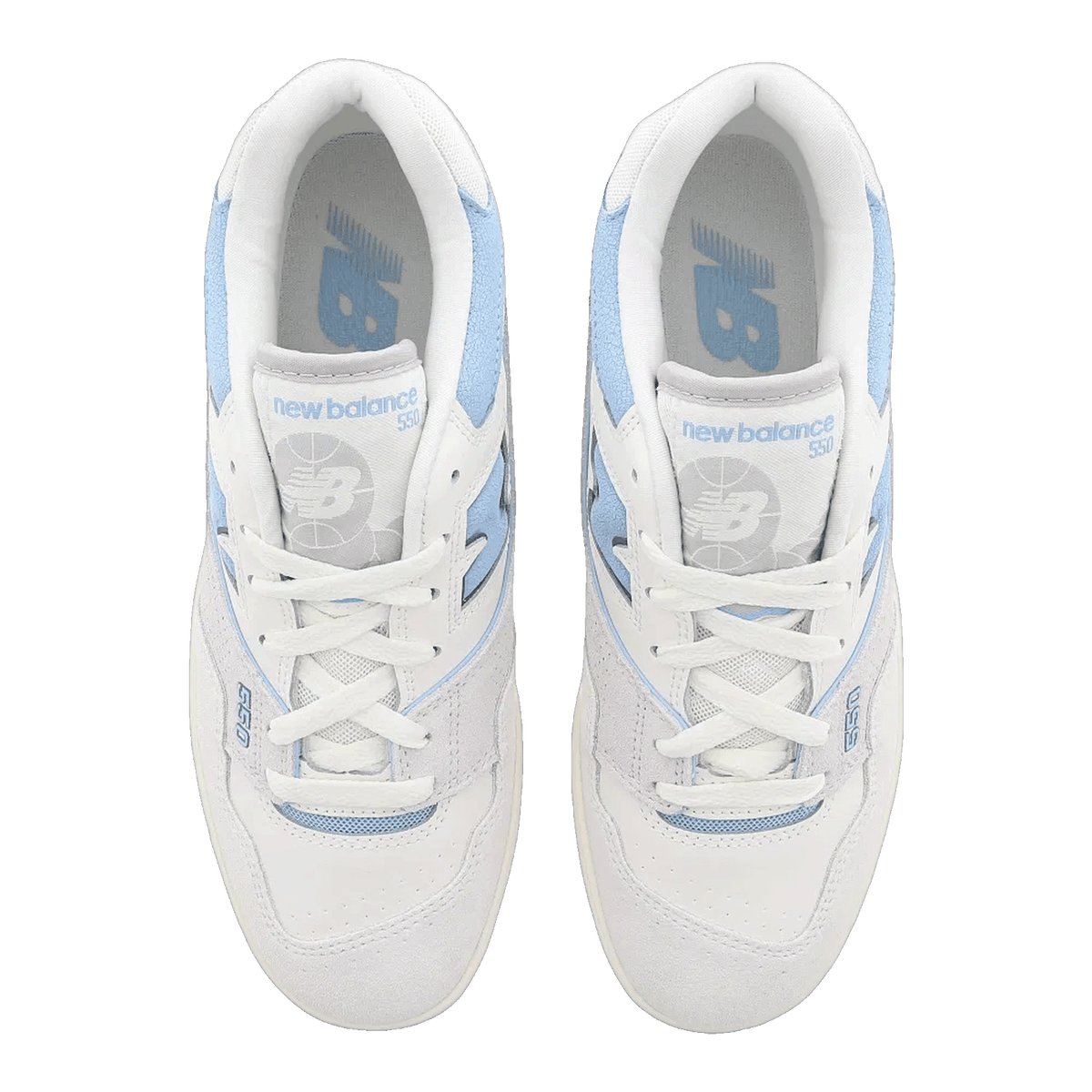 New Balance 550 White University Blue Grey Gum Oben BB550FCB