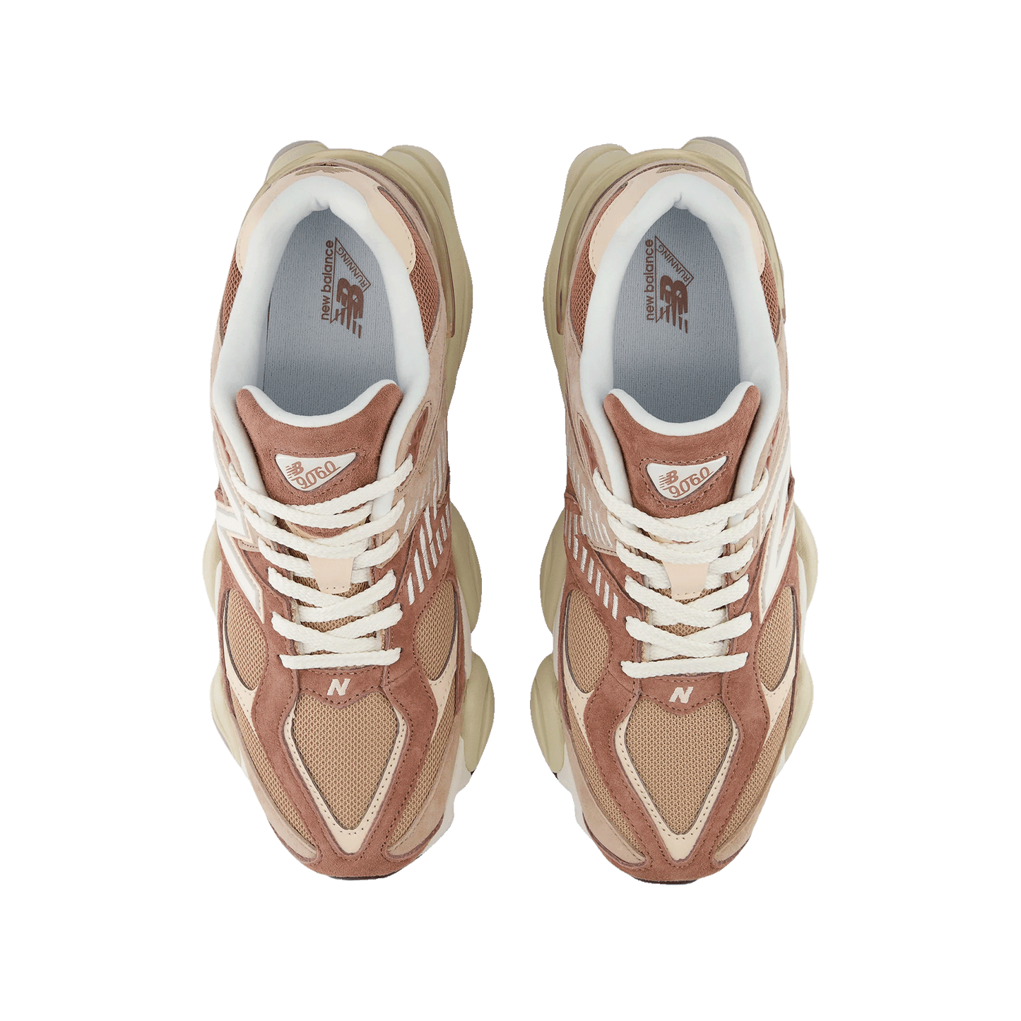 New Balance 9060 Sparrow Flat Taupe Oben