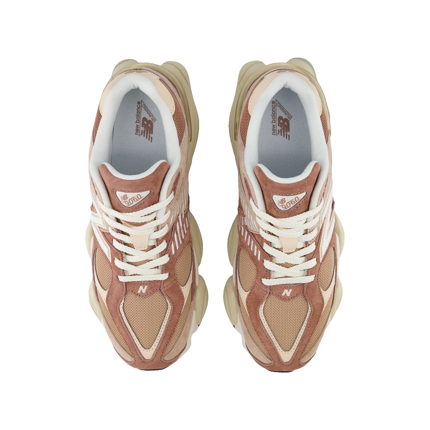 New Balance 9060 Sparrow Flat Taupe Oben