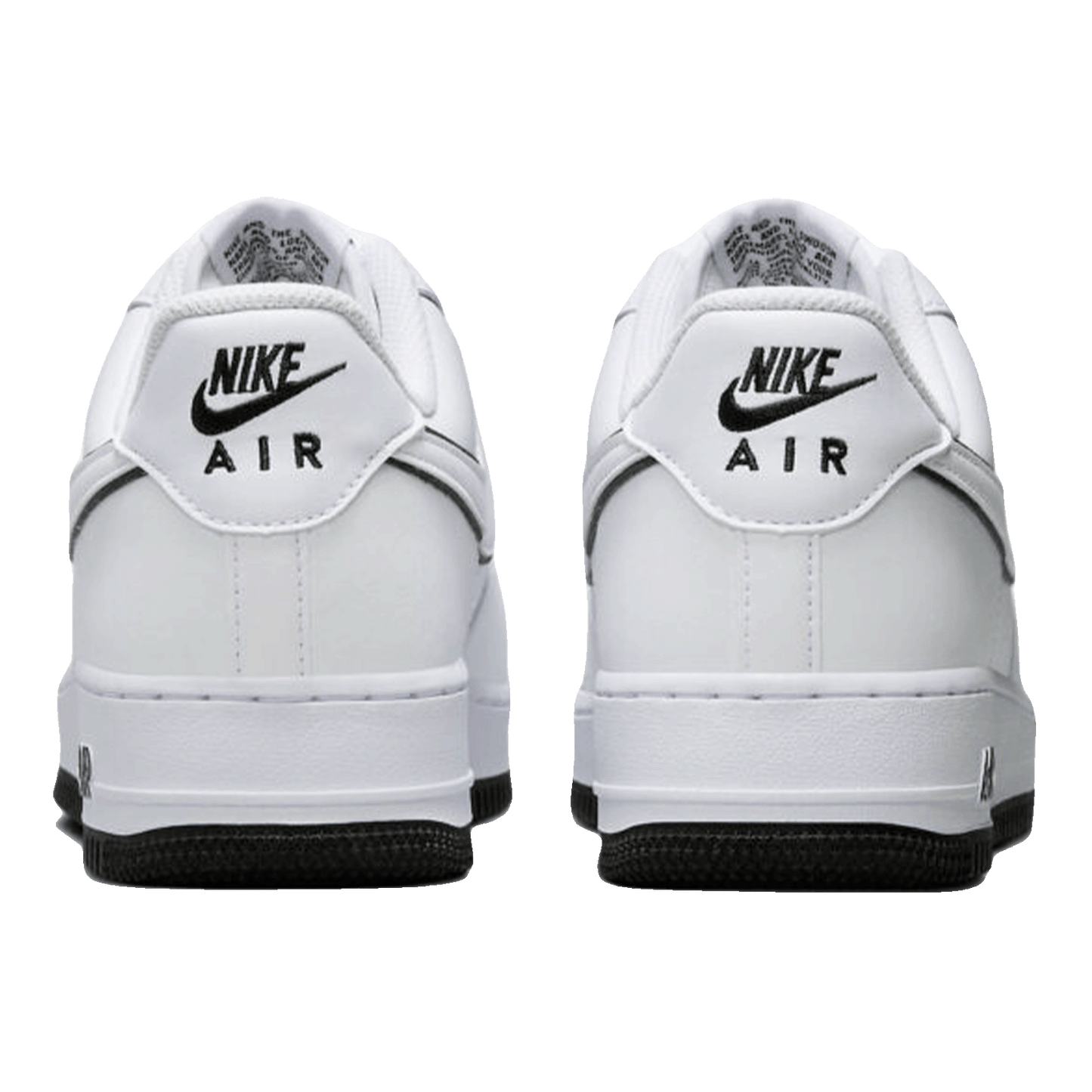 Nike Air Force 1 '07 Low White Black Outline Swoosh Back