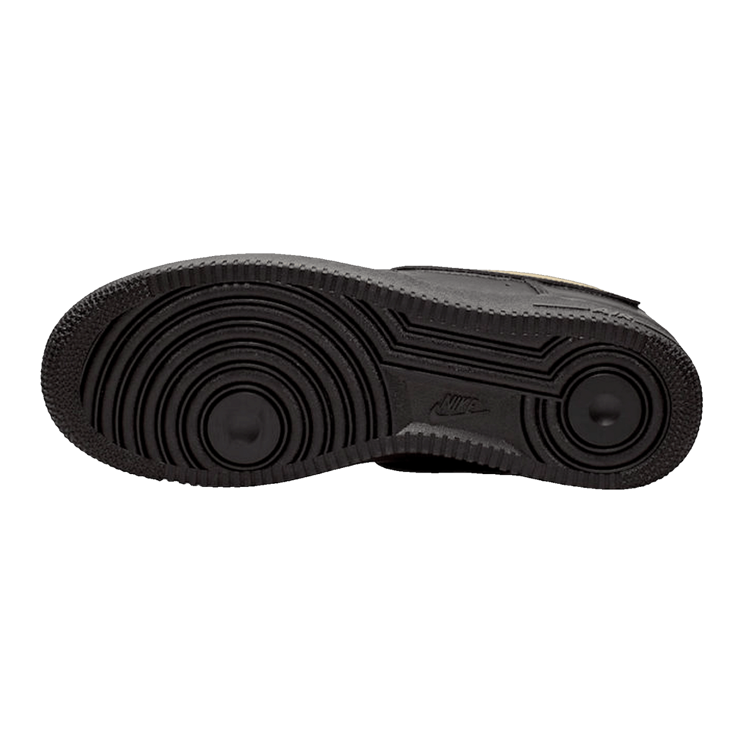 Nike Air Force 1 Black Metallic Gold Removable Swoosh Pack