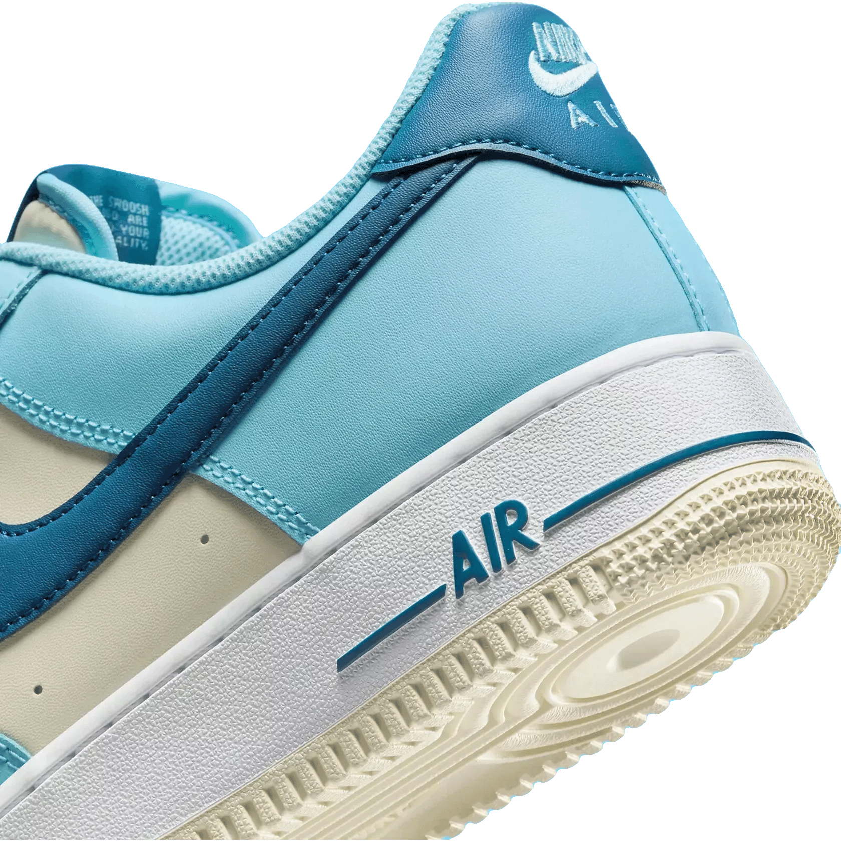 Nike Air Force 1 Low '07 Aquarius Blue Coconut Milk Back 2