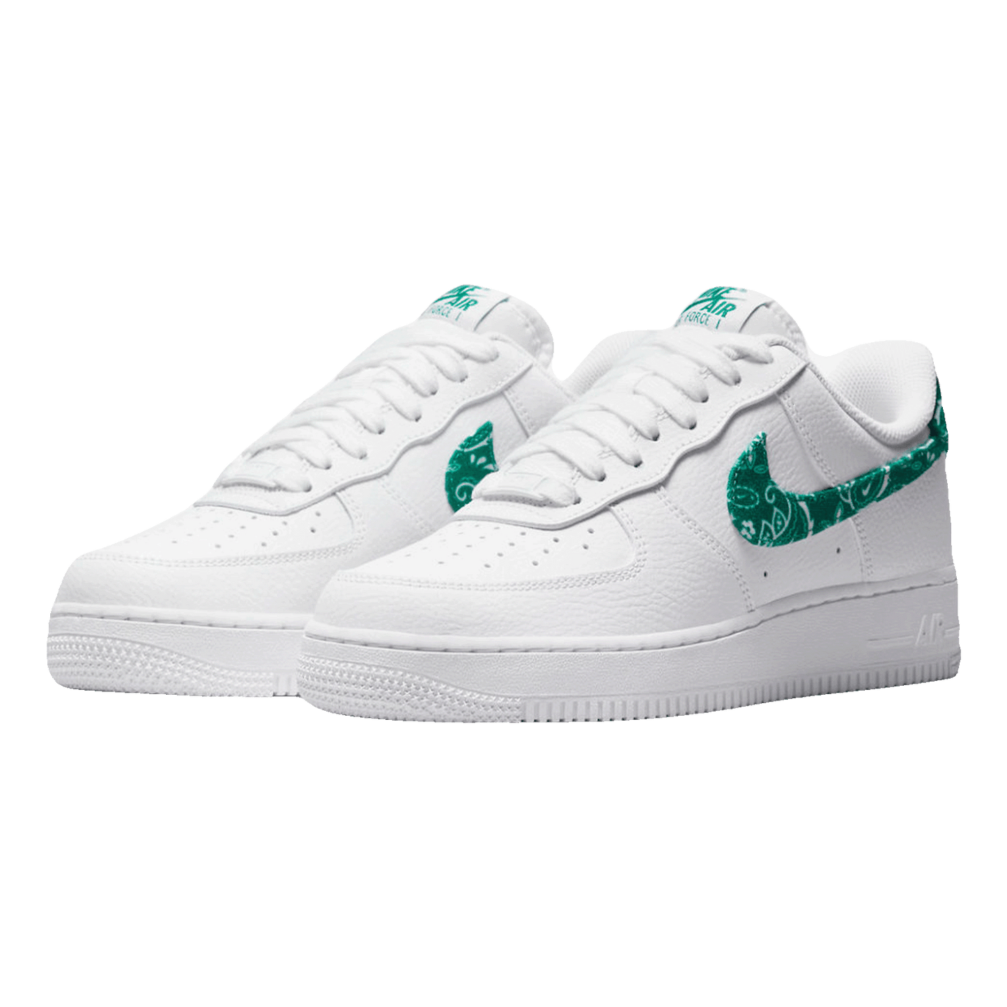 Nike Air Force 1 Low '07 Essential White Green Paisley (W) Side