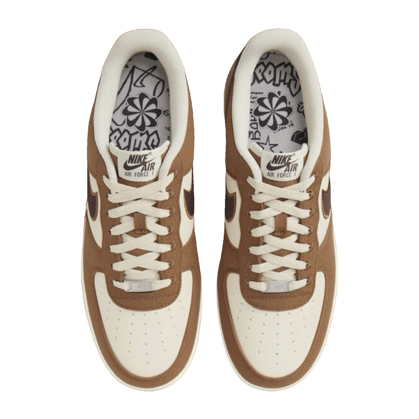 Nike Air Force 1 Low '07 LV8 Notebook Doodle Pack Light British Tan Oben