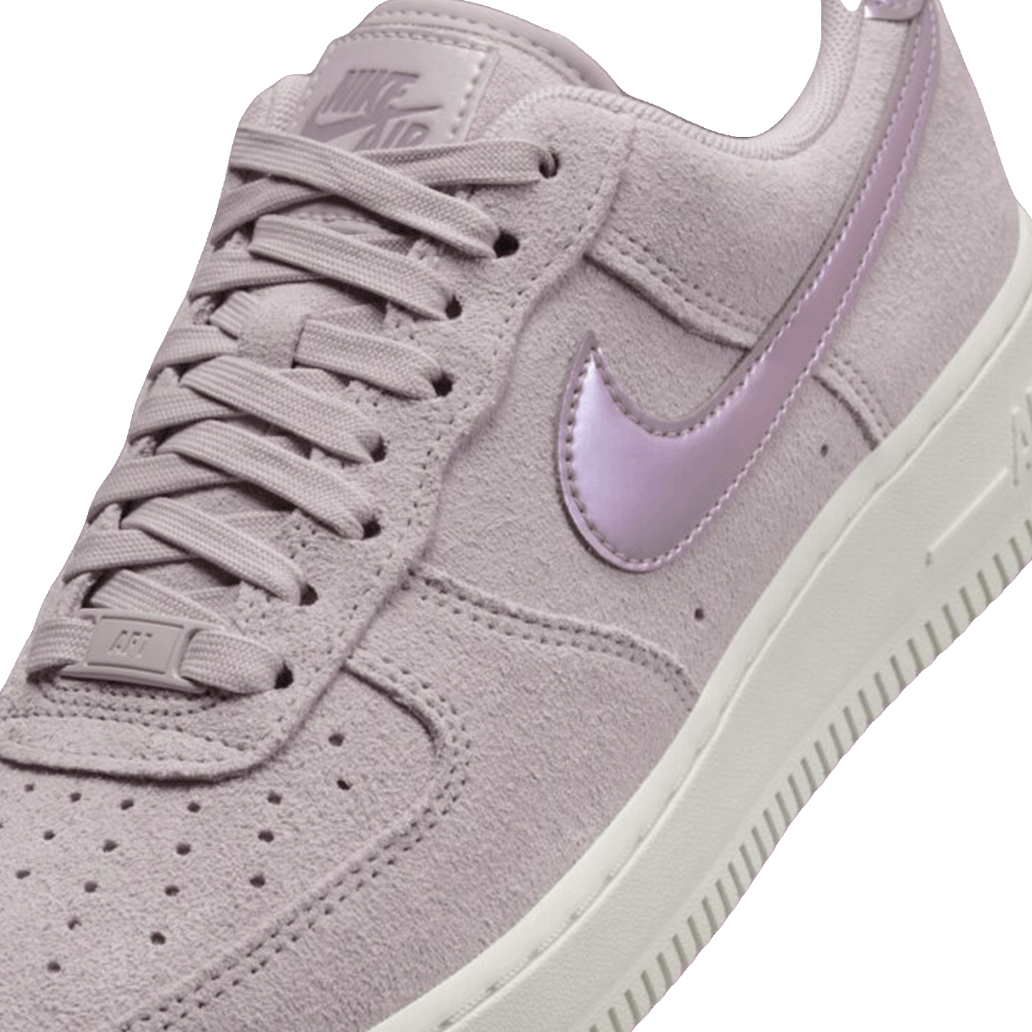 Nike Air Force 1 Low '07 Platinum Violet (W) Tongue